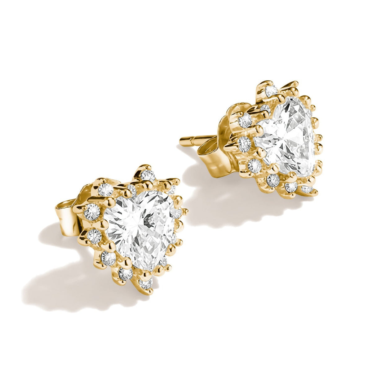 Thomas Sabo Ear studs with heart cut zirconia