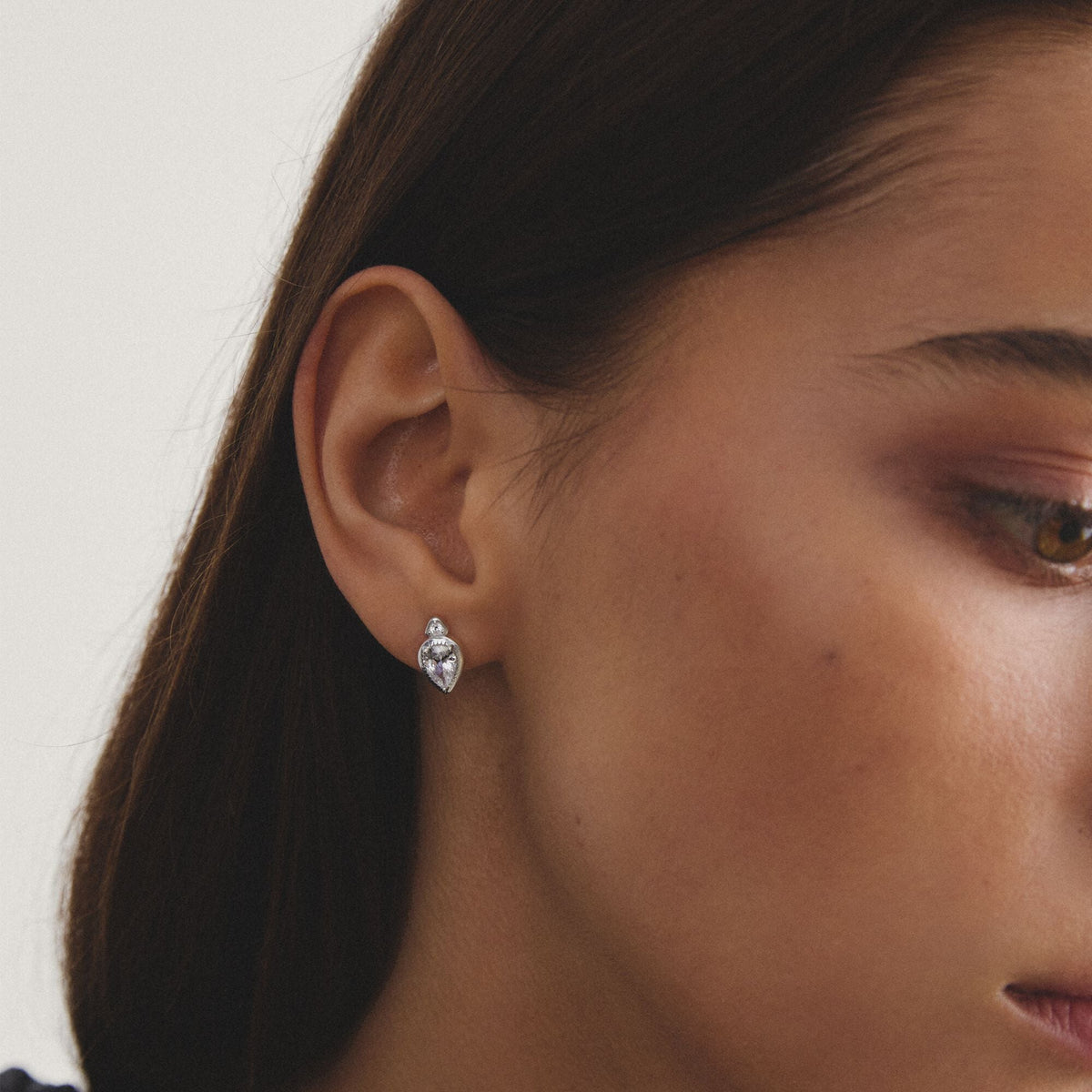 Thomas Sabo Ear studs with zirconia in teardrop shape