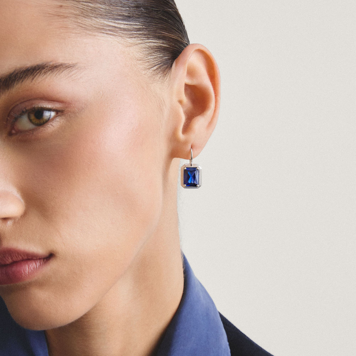 Thomas Sabo Earrings with nanocrystal in octagon cut