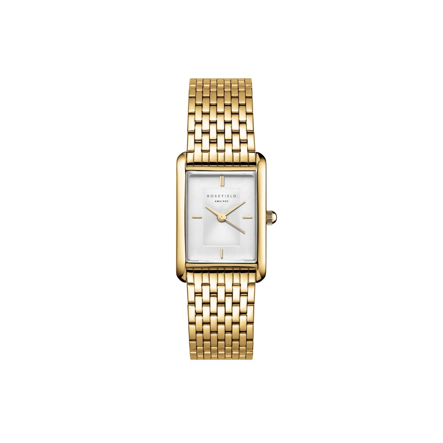 Rosefield Heirloom White Dial Steel Gold Watch HWGSG-H01