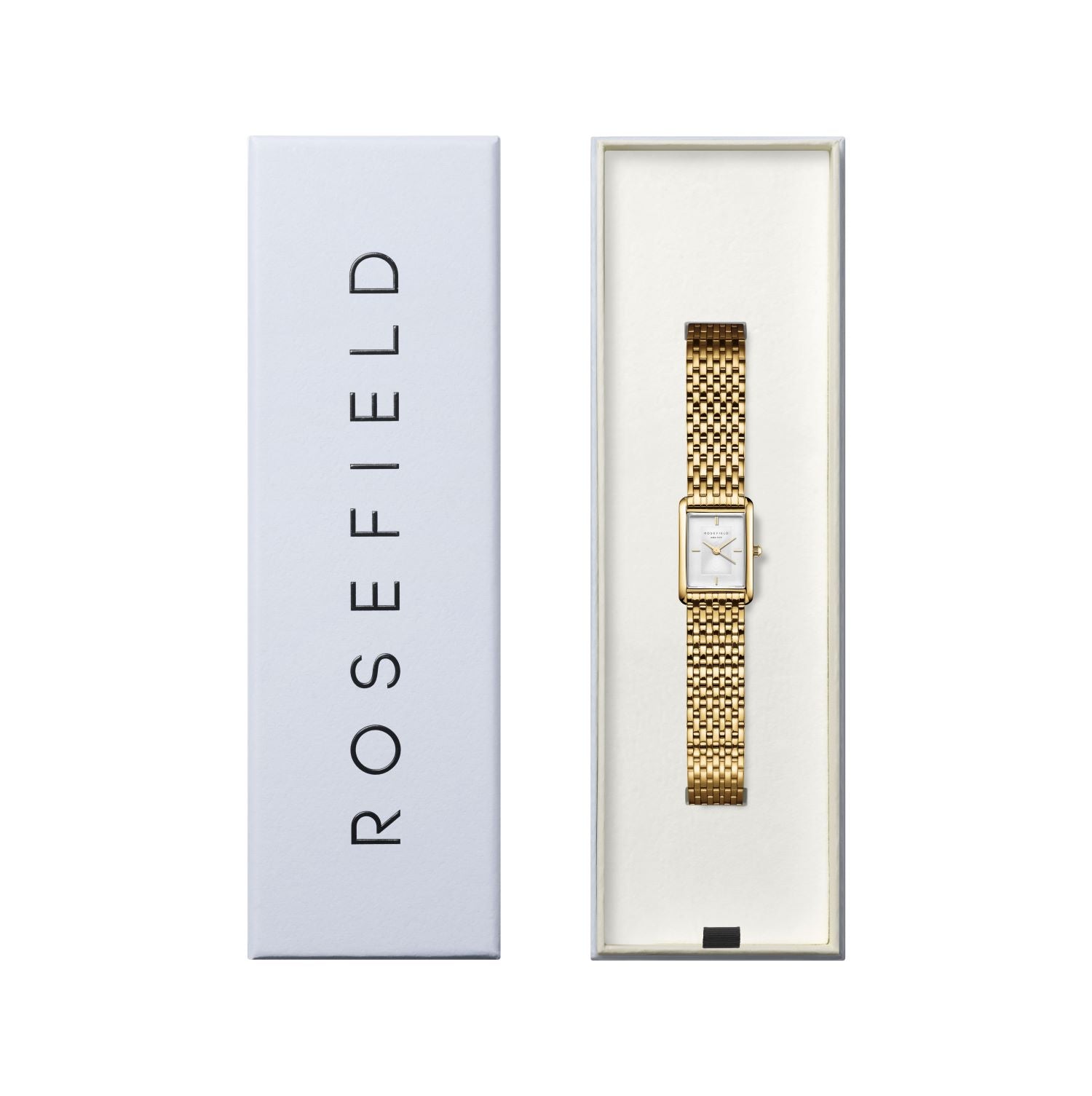 Rosefield Heirloom White Dial Steel Gold Watch HWGSG-H01
