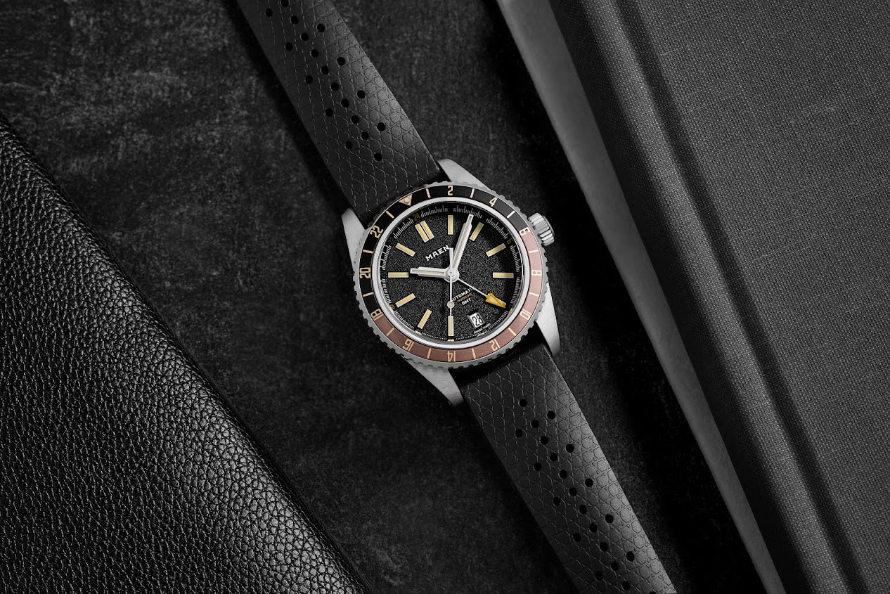 MAEN Hudson 38 GMT MKII Brown Dial Automatic Watch M1.3.3