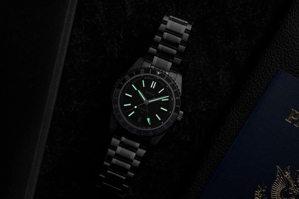 MAEN Hudson 38 GMT MKII Blue Dial Automatic Watch M1.3.5