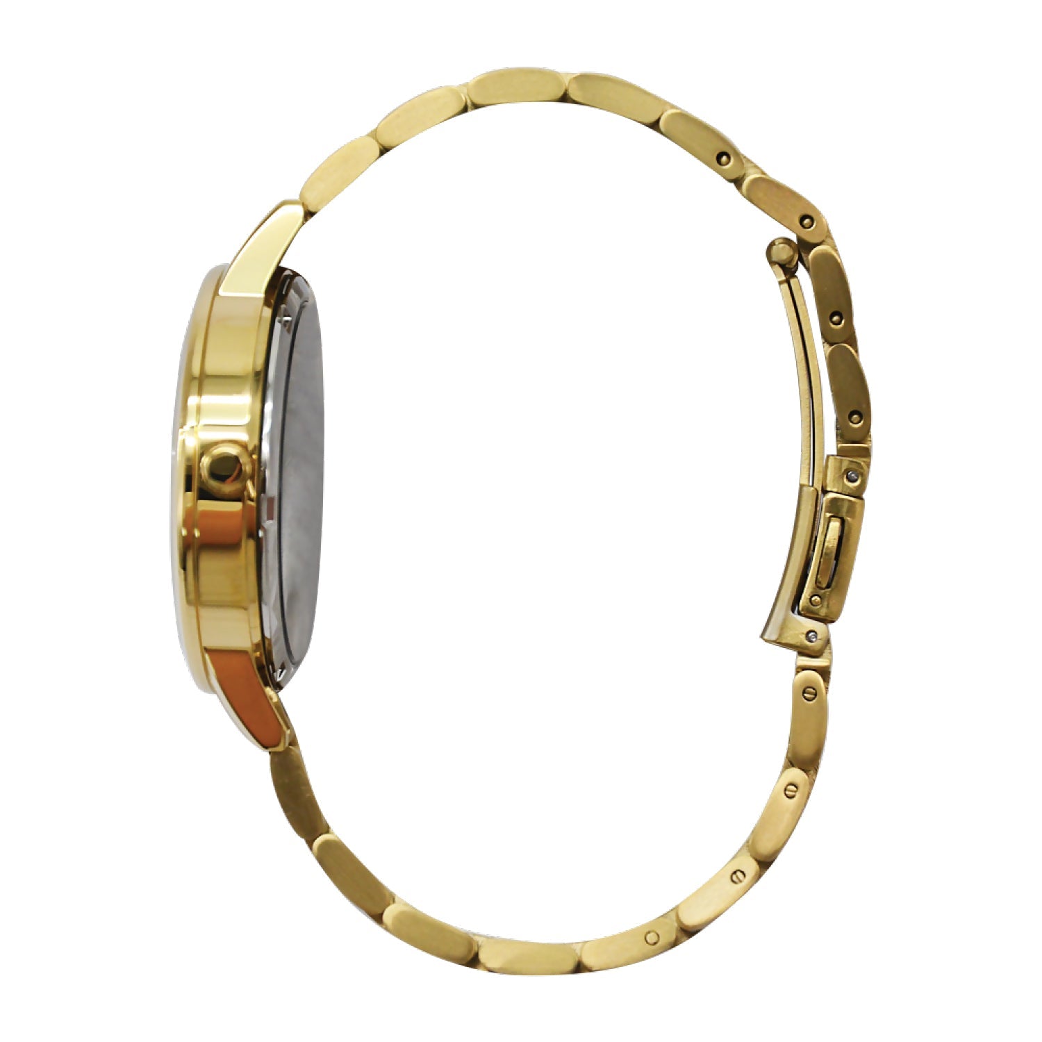 Jag Shelley Gold Stainless Steel 36mm Watch Mother Of Pearl Dial
