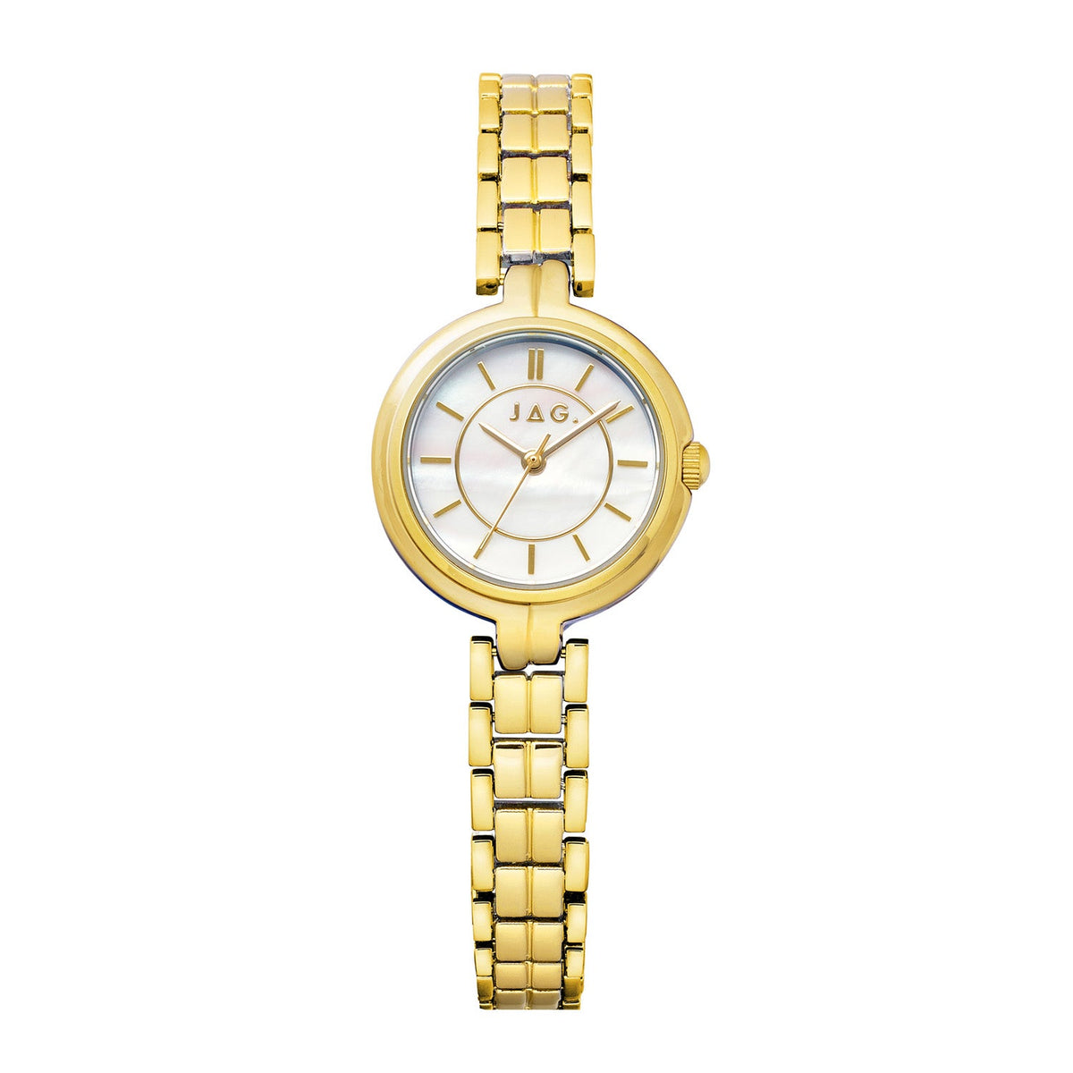 Jag Kelly White Dial Gold Steel Womens Watch J3060A front packshot