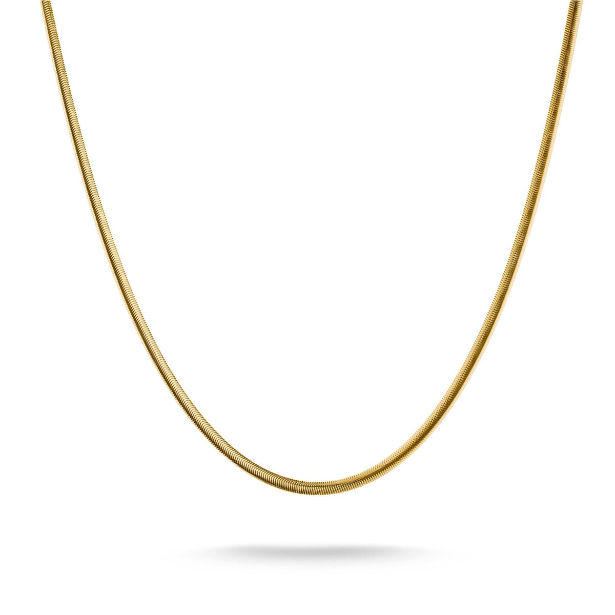 Thomas Sabo Gold-Tone Stainless Steel Snake Chain Necklace 4mm TKE2275SY45 TKE2275SY45 front packshot