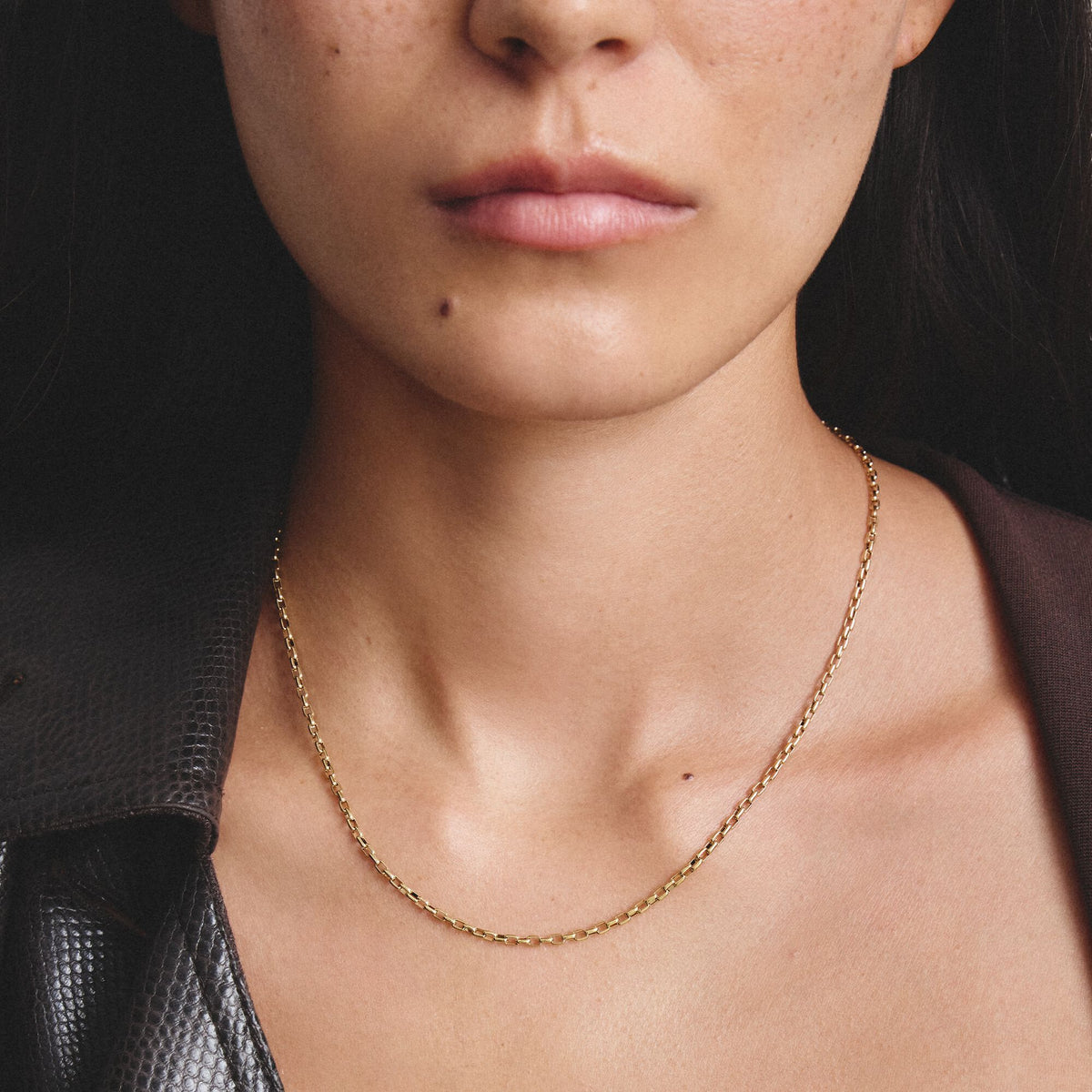 Thomas Sabo Gold-Tone Stainless Steel Paperclip Chain Necklace 2.3mm TKE2328SY-45 TKE2328SY-45 view 3