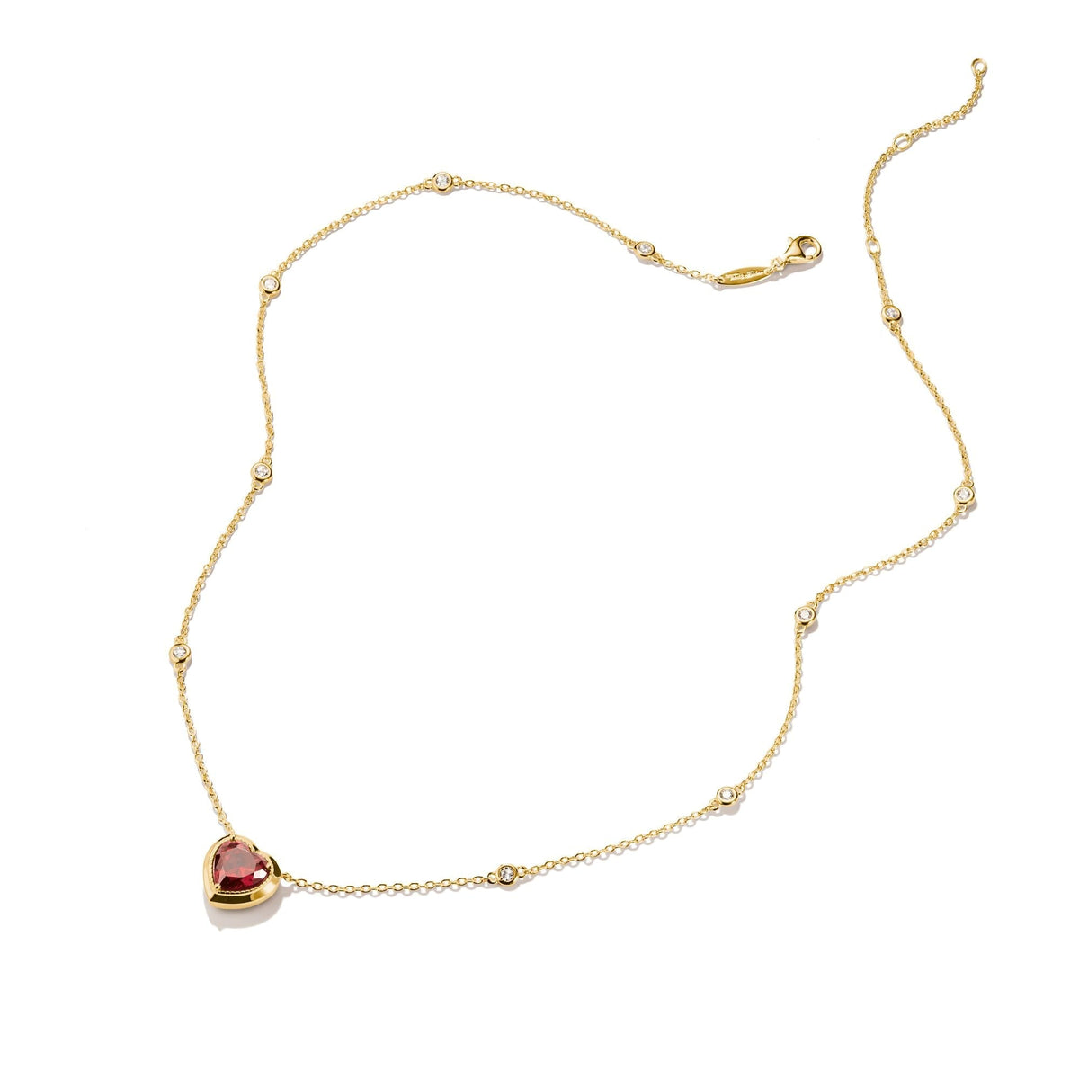 Thomas Sabo Necklace with Red Heart Pendant Gold