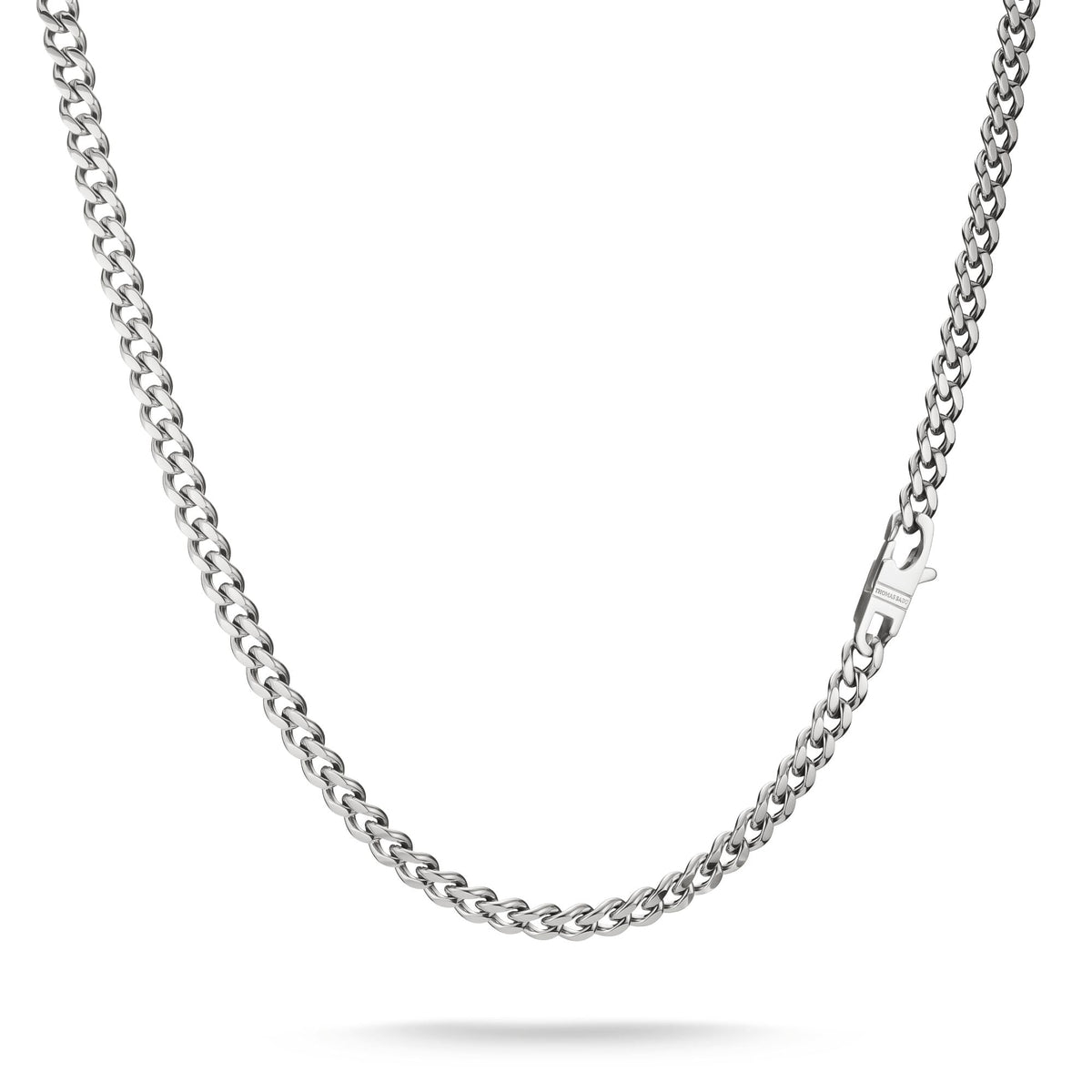 Thomas Sabo Stainless Steel Curb Chain Necklace 7mm TKE2406S-55 TKE2406S-55 front packshot