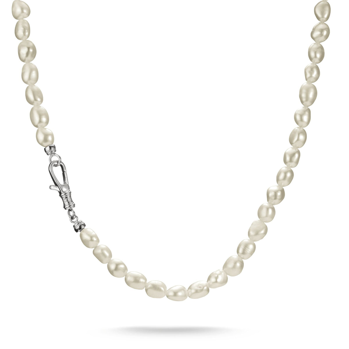 Thomas Sabo Stainless Steel Freshwater Pearl Necklace TKE2407SWH-55 TKE2407SWH-55 front packshot