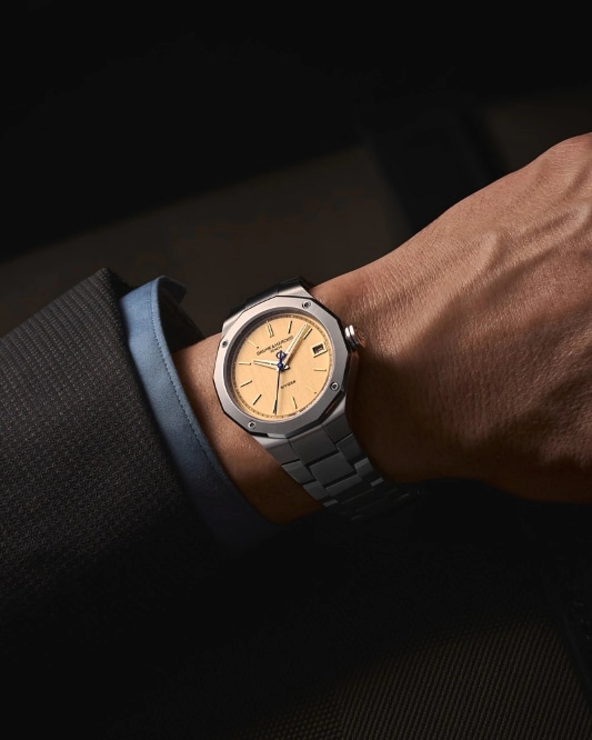 Baume & Mercier Riviera Automatic 39mm Gold Dial Watch M0A10822