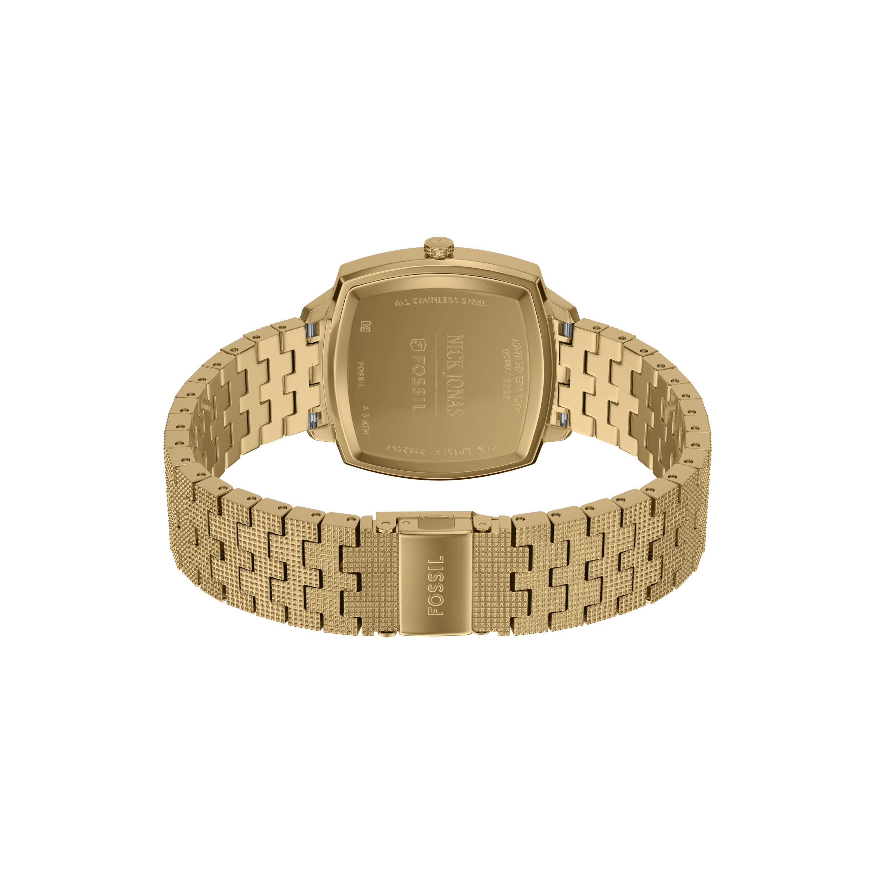 Fossil Machine Luxe Green Dial Gold Stainless Steel Watch LE1217