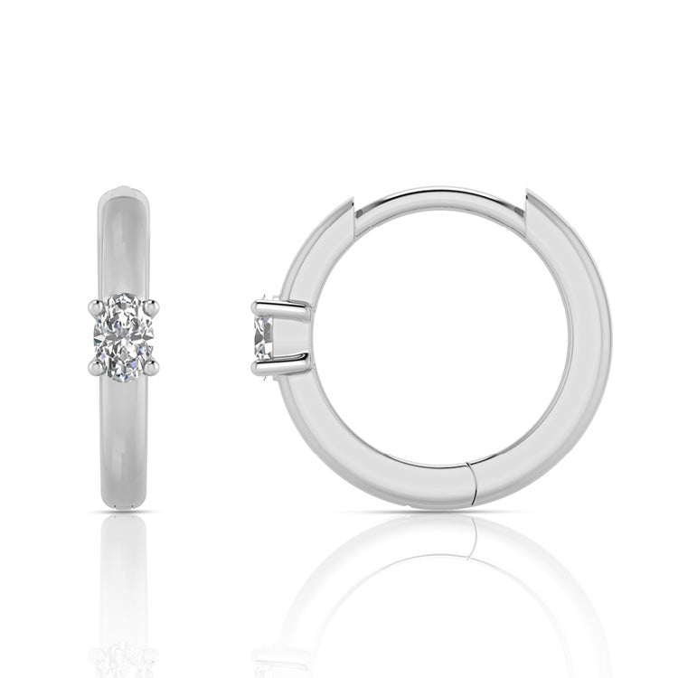 0.12ct Lab Grown Diamond Earrings in 9K White Gold