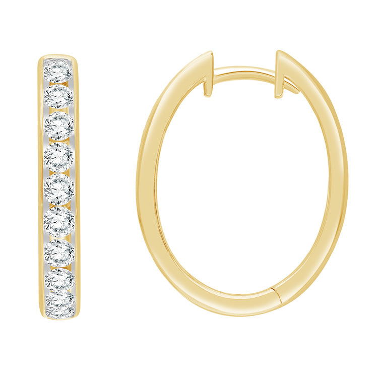 1.50ct Lab Grown Diamond Earrings in 9K Yellow Gold