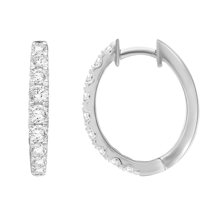 1.00ct Lab Grown Diamond Earrings in 9K White Gold