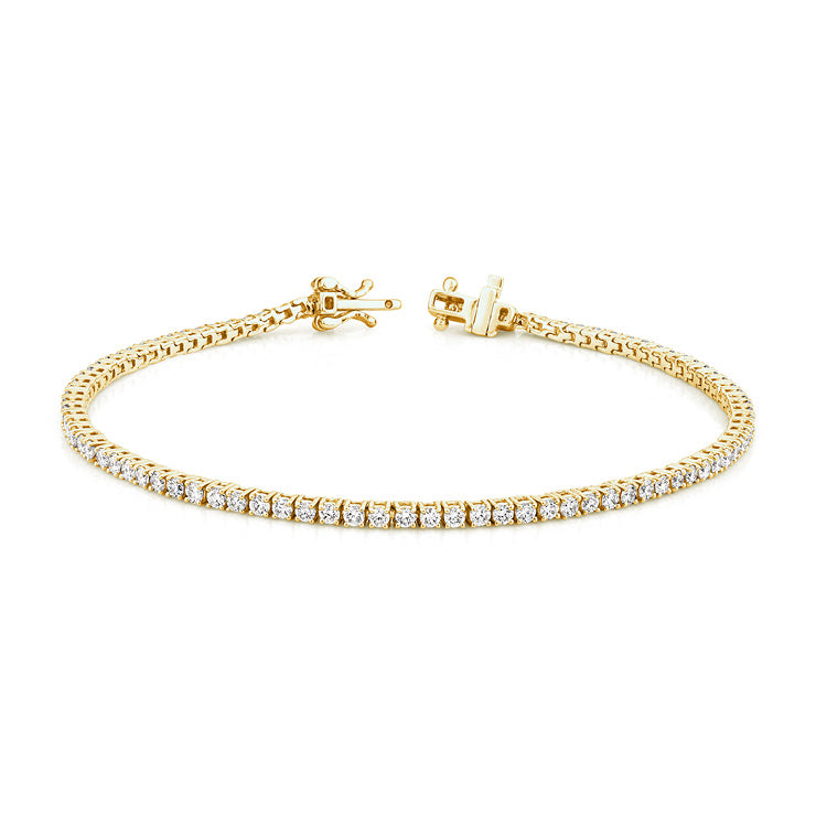 2.00ct Lab Grown Diamond Bracelet in 9K Yellow Gold