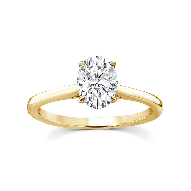 1.00ct Lab Grown Diamond Ring in 9K Yellow Gold