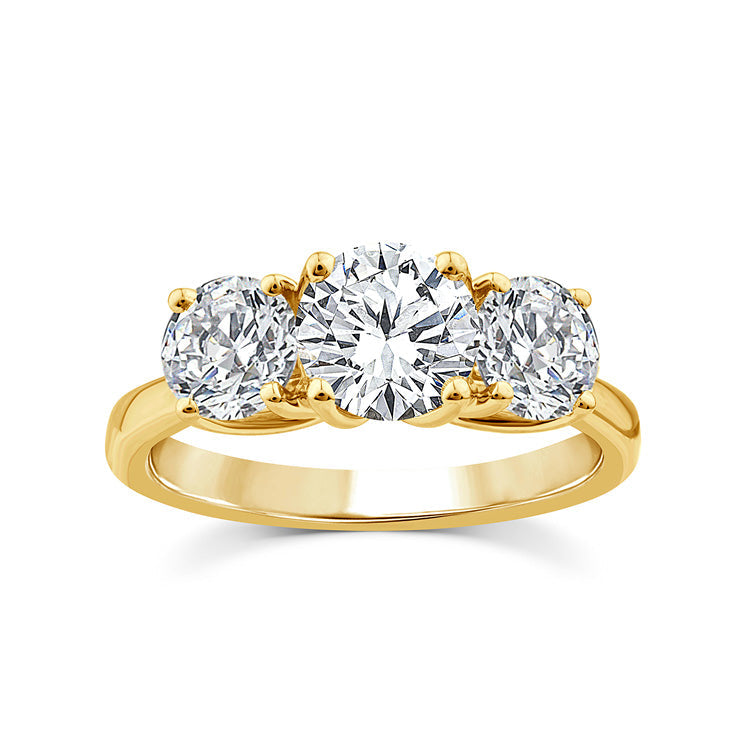 2.00ct Lab Grown Diamond Ring in 9K Yellow Gold