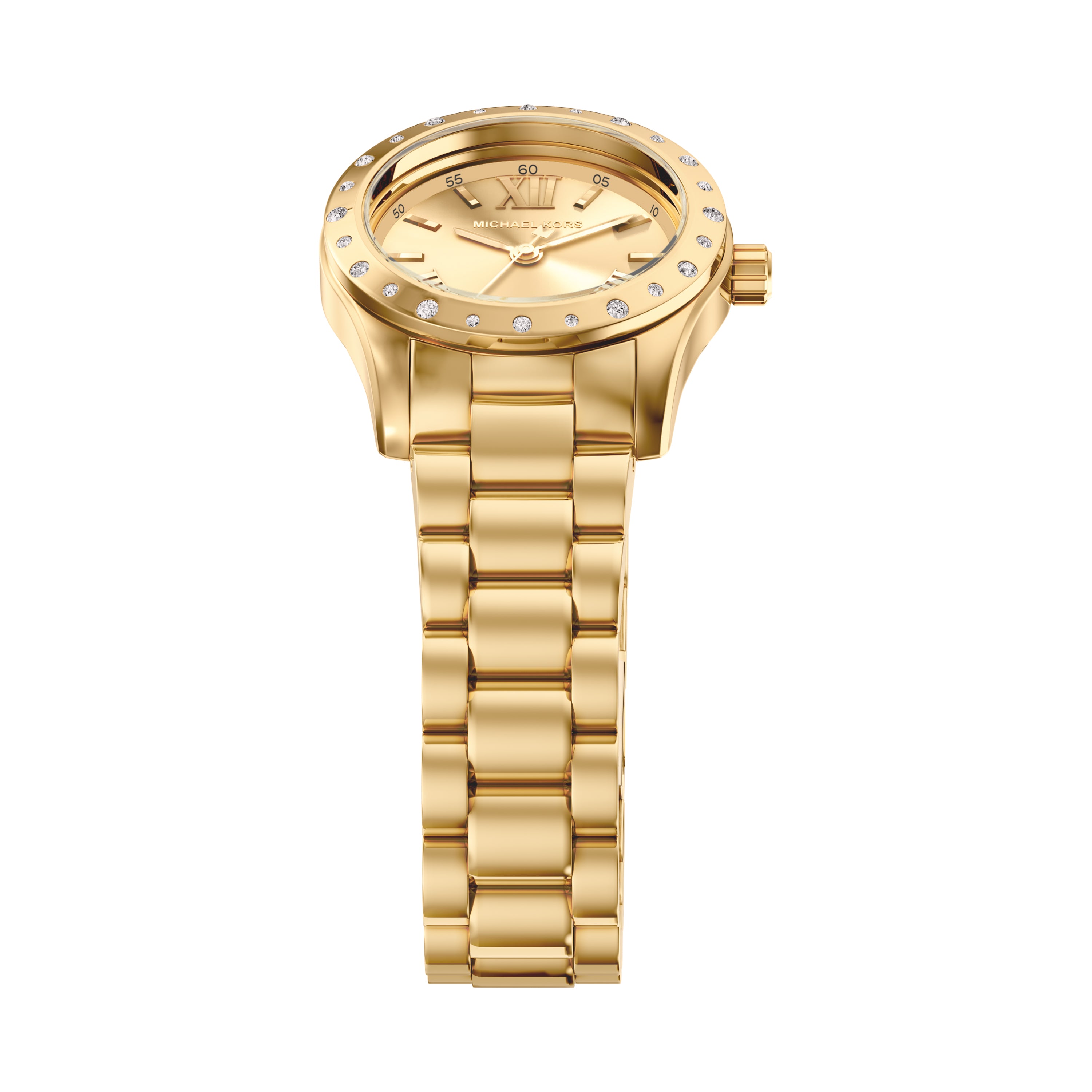 Michael Kors Lexington Gold Dial Stainless Steel Watch MK4992SET