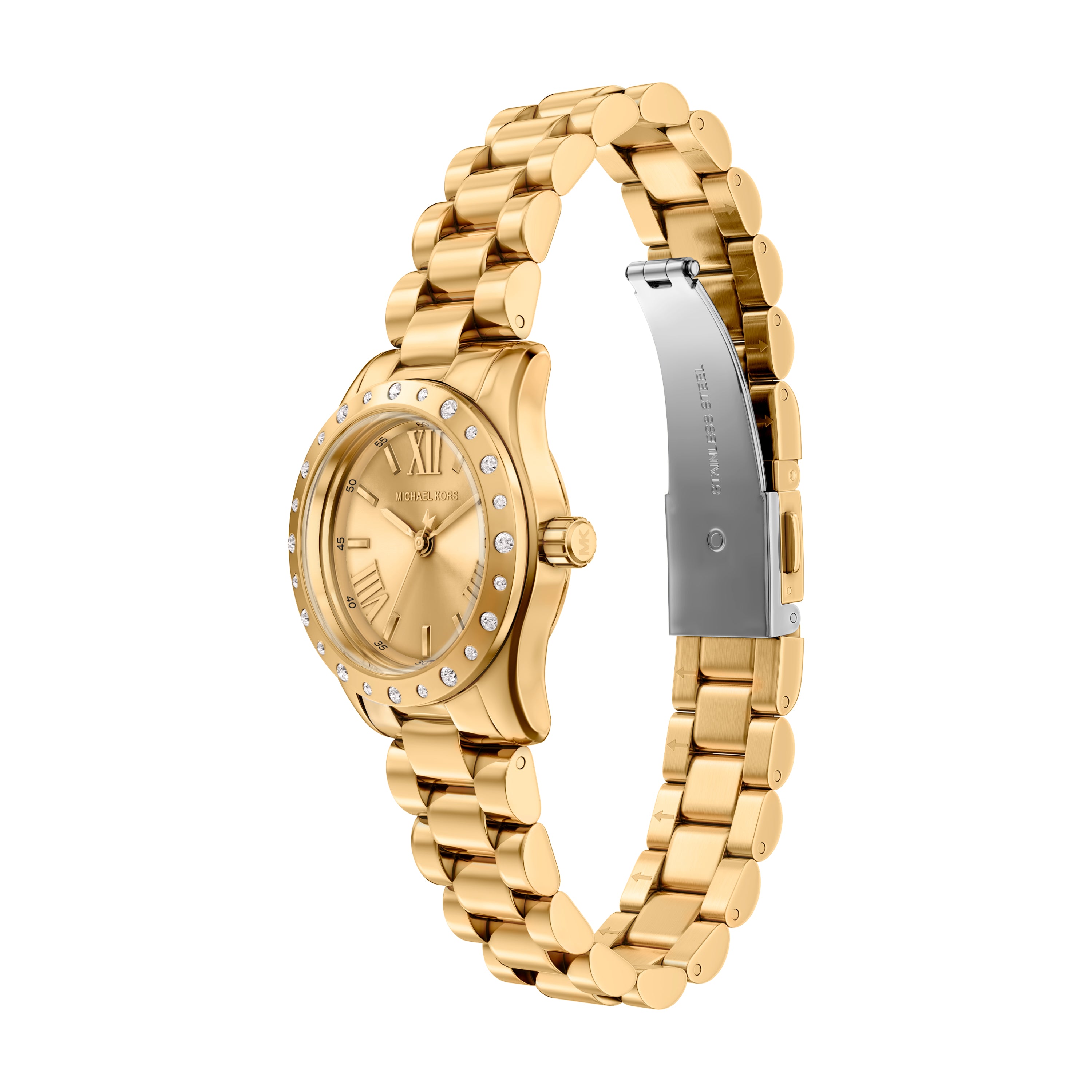 Michael Kors Lexington Gold Dial Stainless Steel Watch MK4992SET