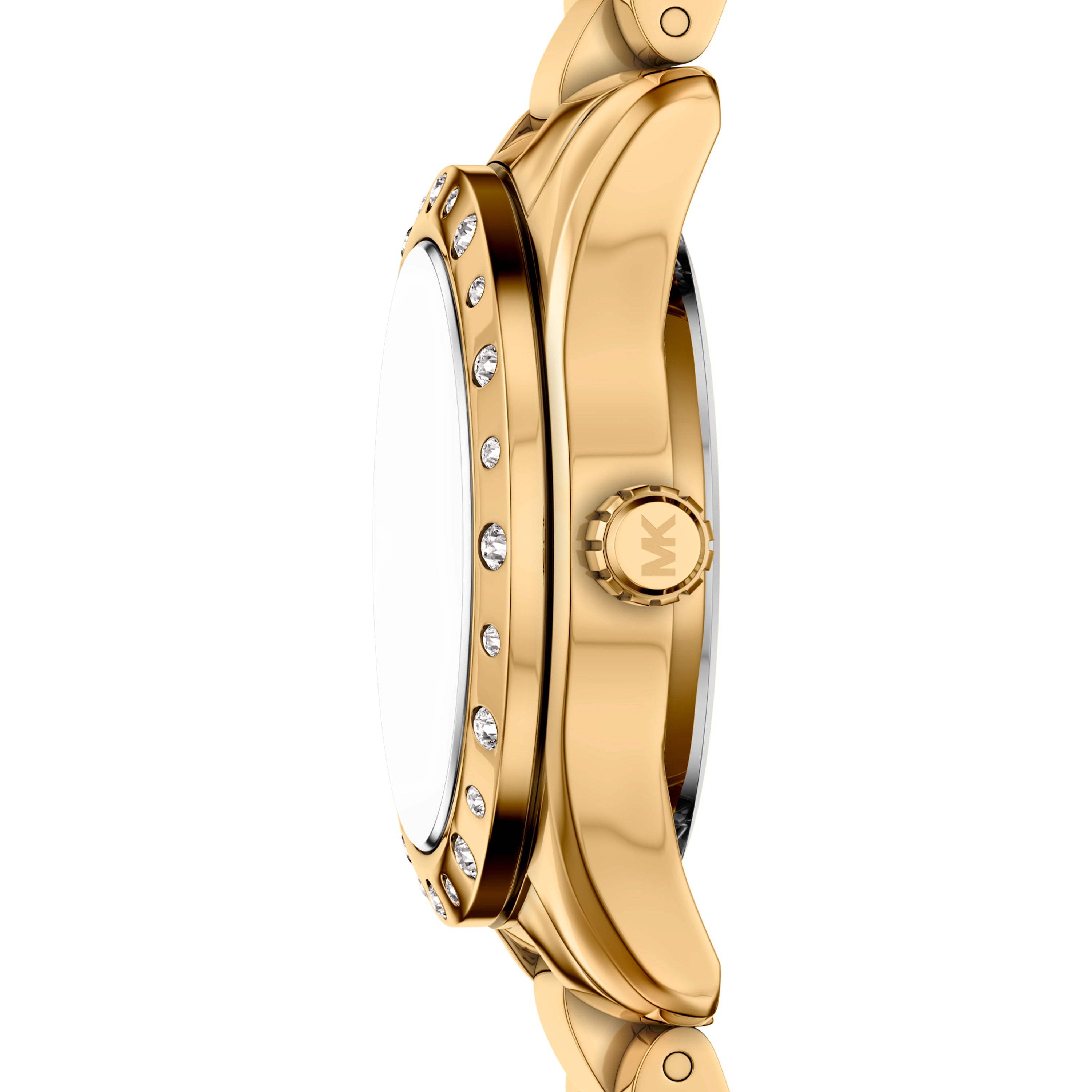 Michael Kors Lexington Gold Dial Stainless Steel Watch MK4992SET