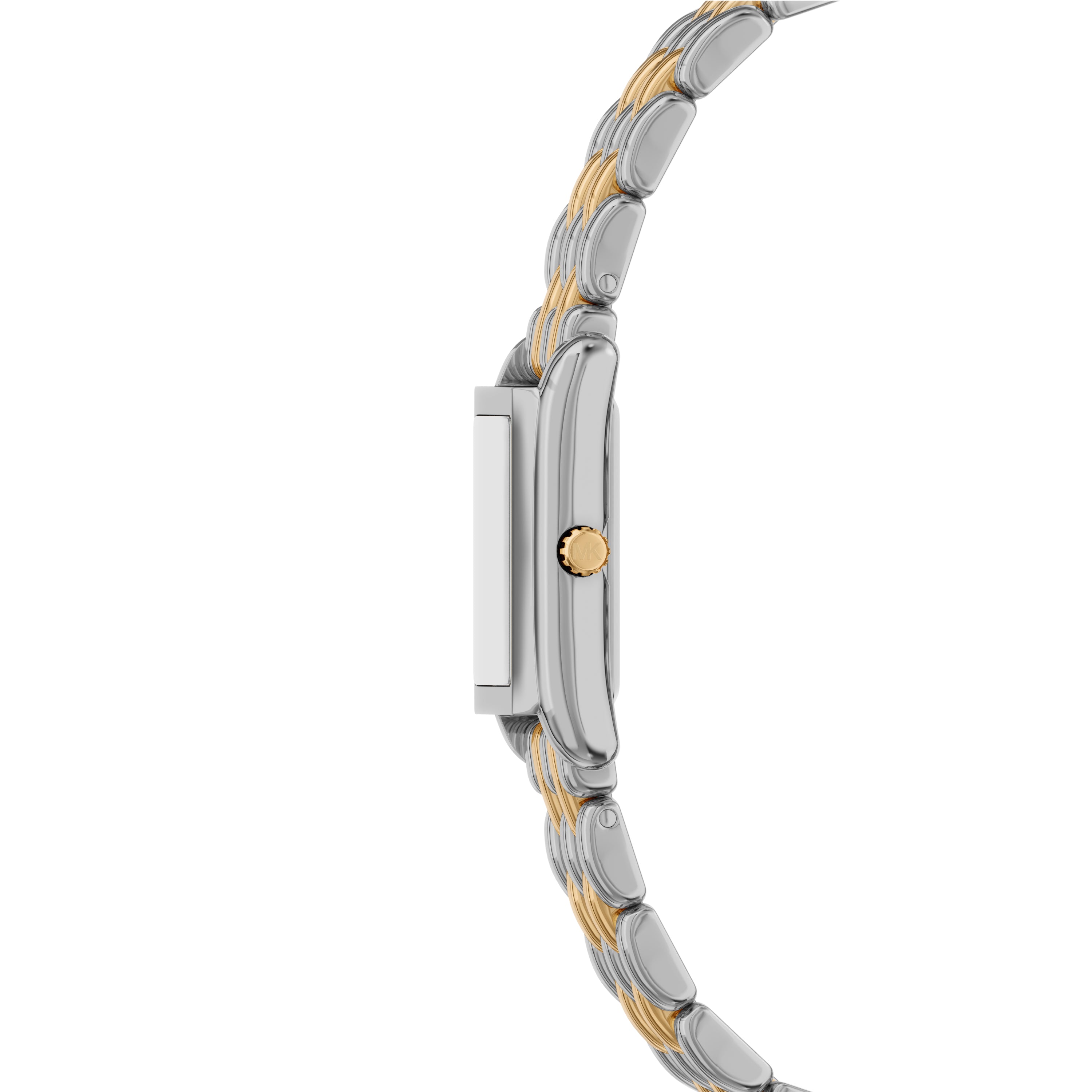 Michael Kors Essex White Dial Two Tone Stainless Steel Watch MK4999