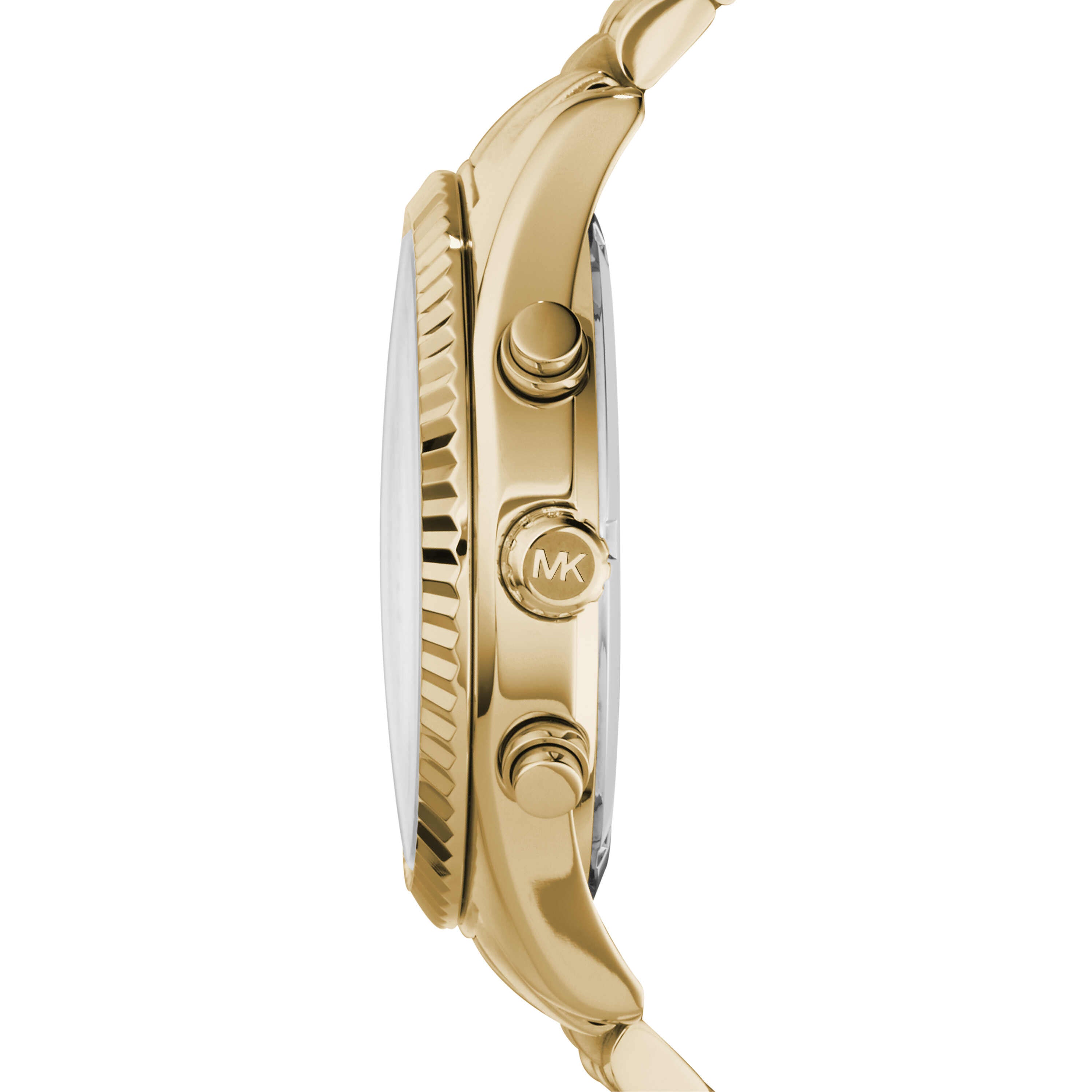 Michael Kors Lexington Champagne Dial Gold Stainless Steel Watch MK8281