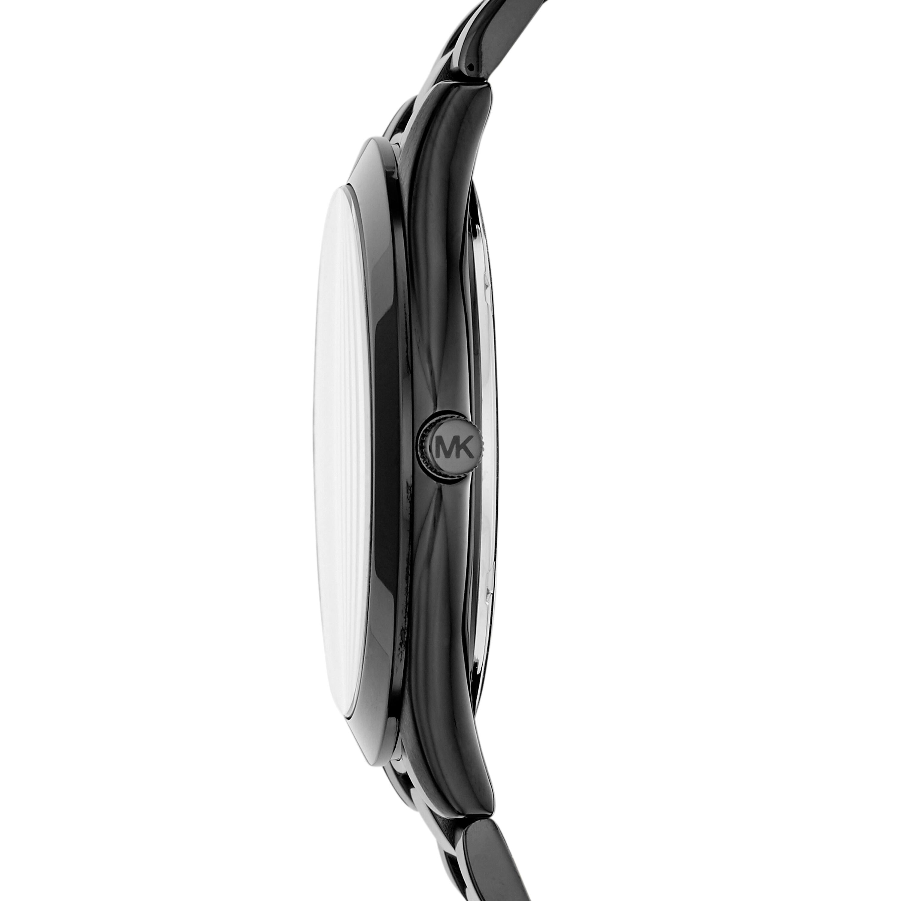 Michael Kors Slim Runway Black Dial Stainless Steel Watch MK8507