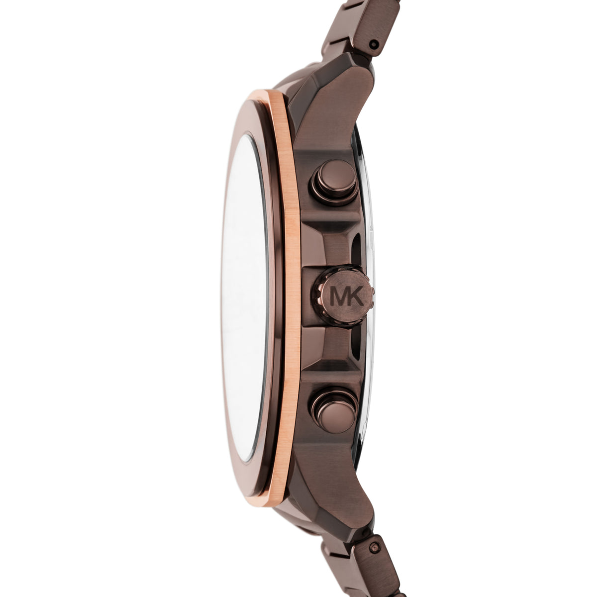 Michael Kors Prescott Chrono Brown MK9303 side profile