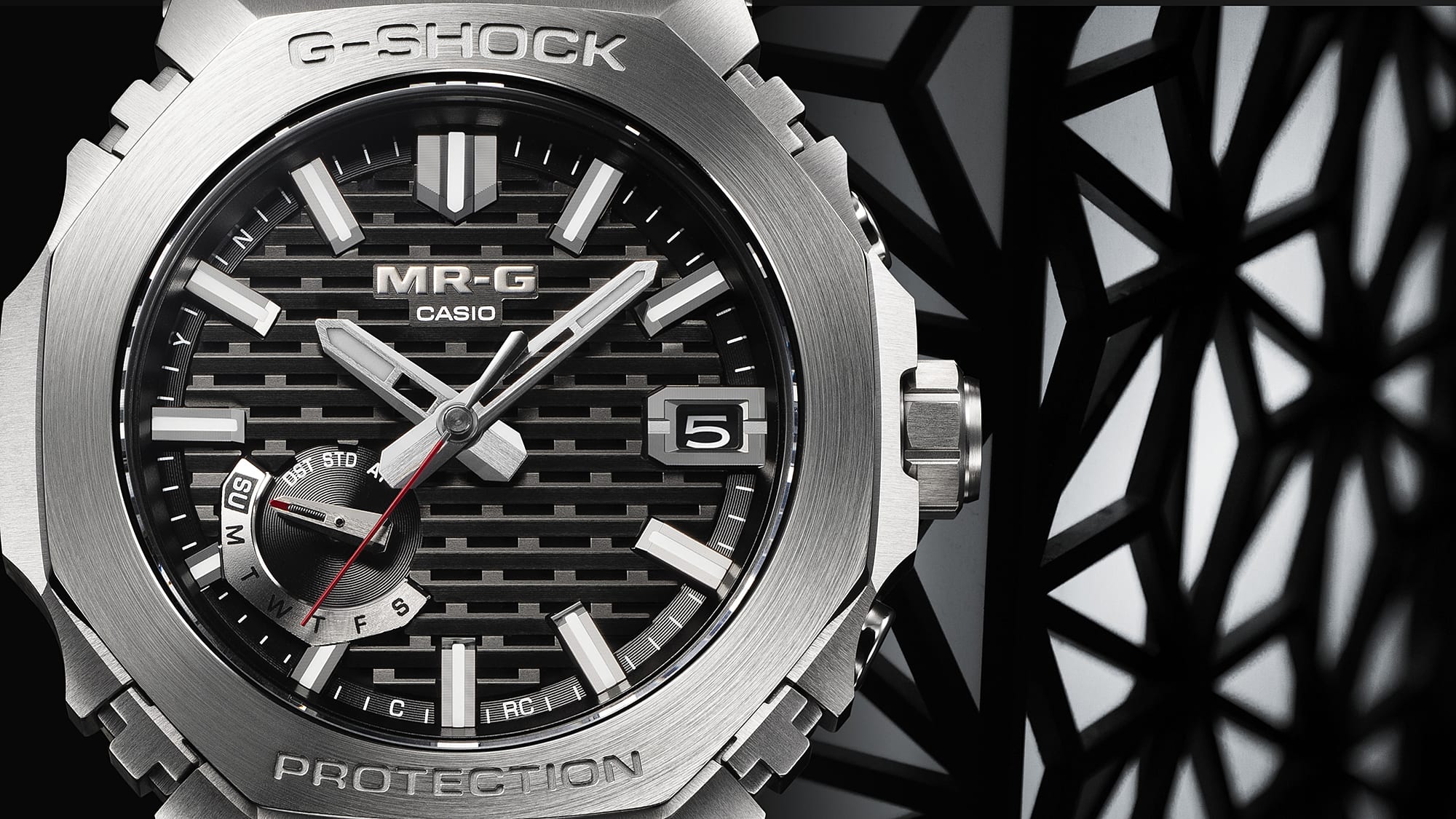 G-Shock MR-G Black Dial Stainless Steel Watch MRGB2100R-2A