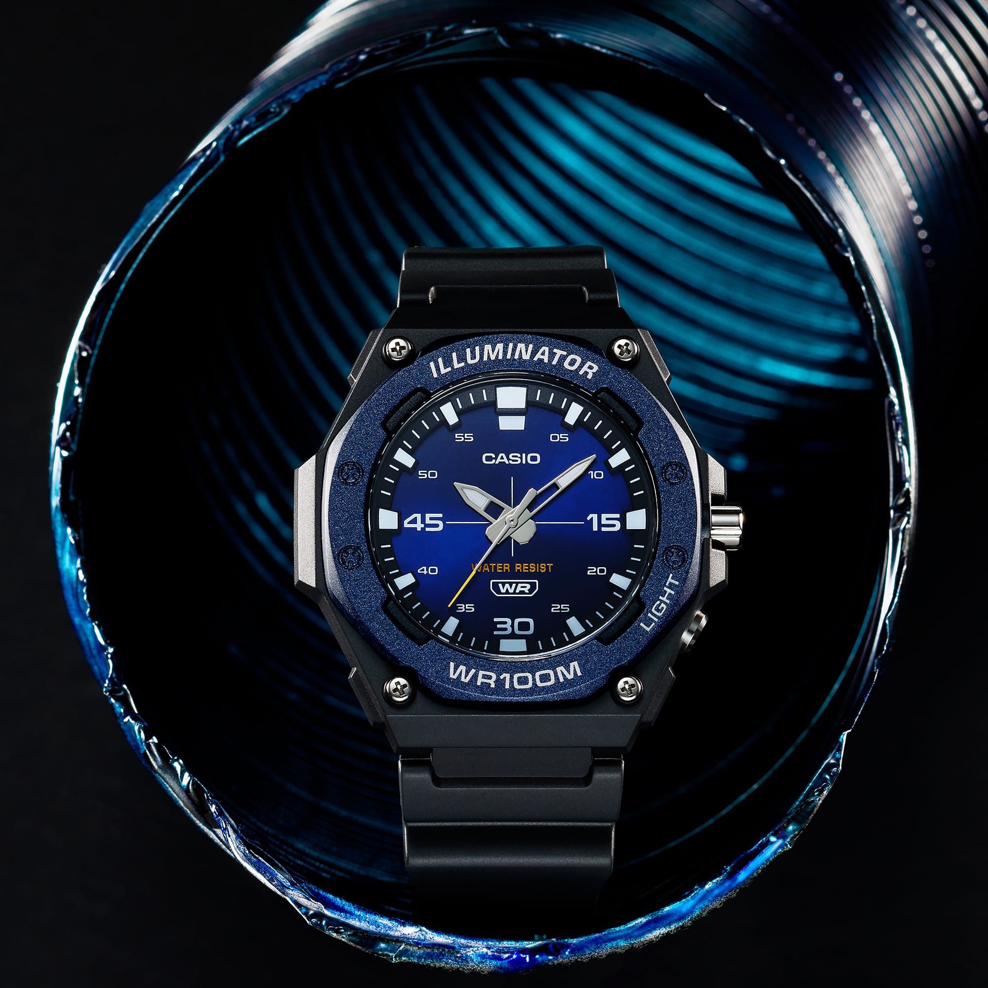 Casio Standard Heavy Duty Black Resin Band Watch MW620H-2A