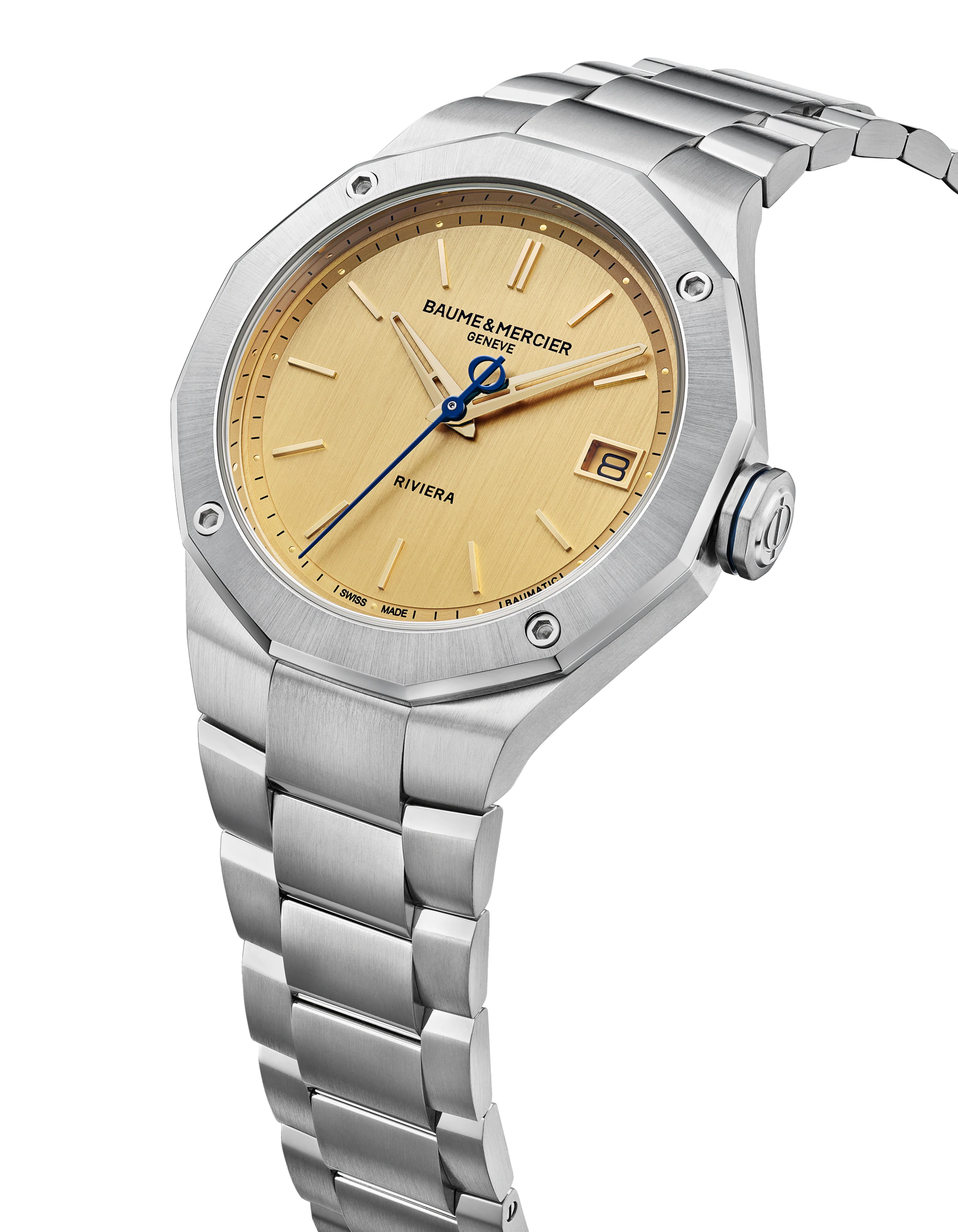 Baume & Mercier Riviera Automatic 39mm Gold Dial Watch M0A10822