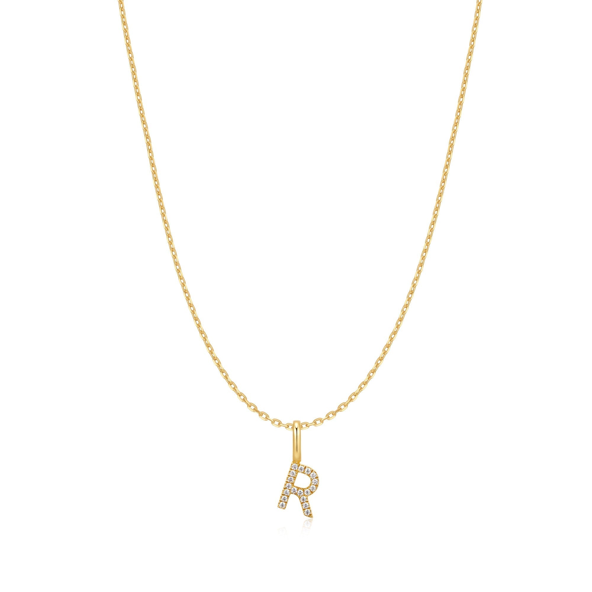 Ania Haie Gold Letter R Initial Necklace