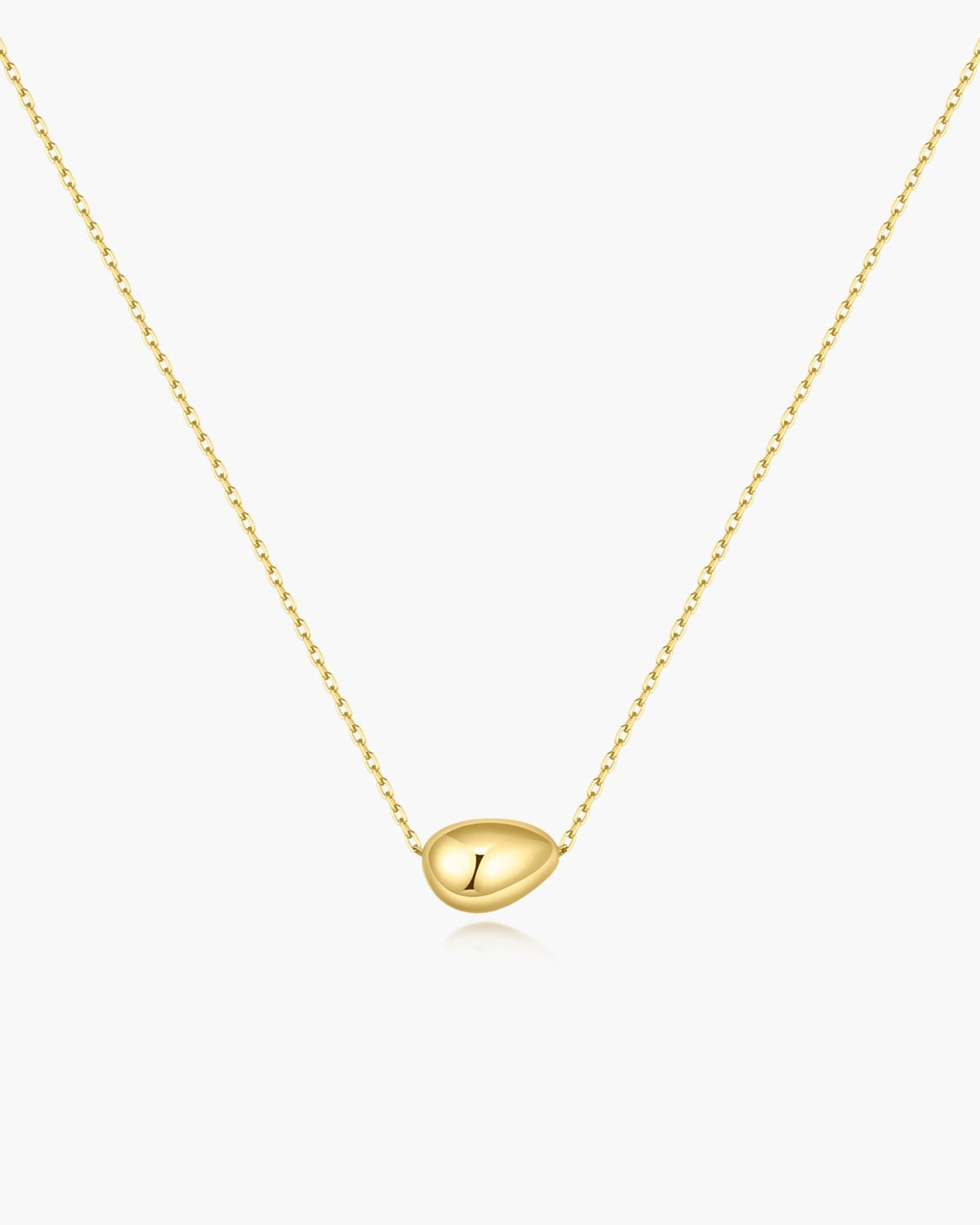 Ania Haie Gold Organic Dome Pebble Necklace N076-01G N076-01G front packshot