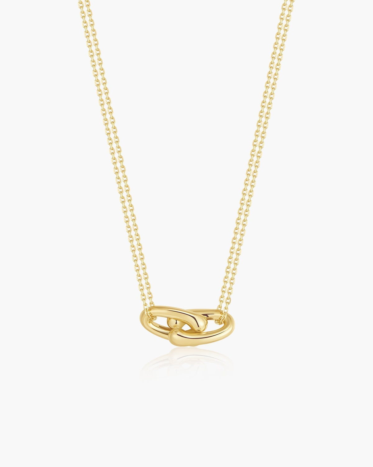 Ania Haie Gold Interlocked Necklace N078-07G N078-07G front packshot
