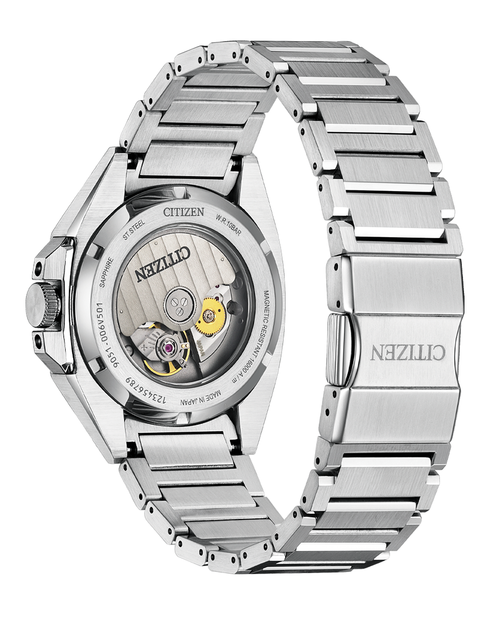 Citizen Series 8 Stainless Steel Green Dial Watch NB6050- 51W