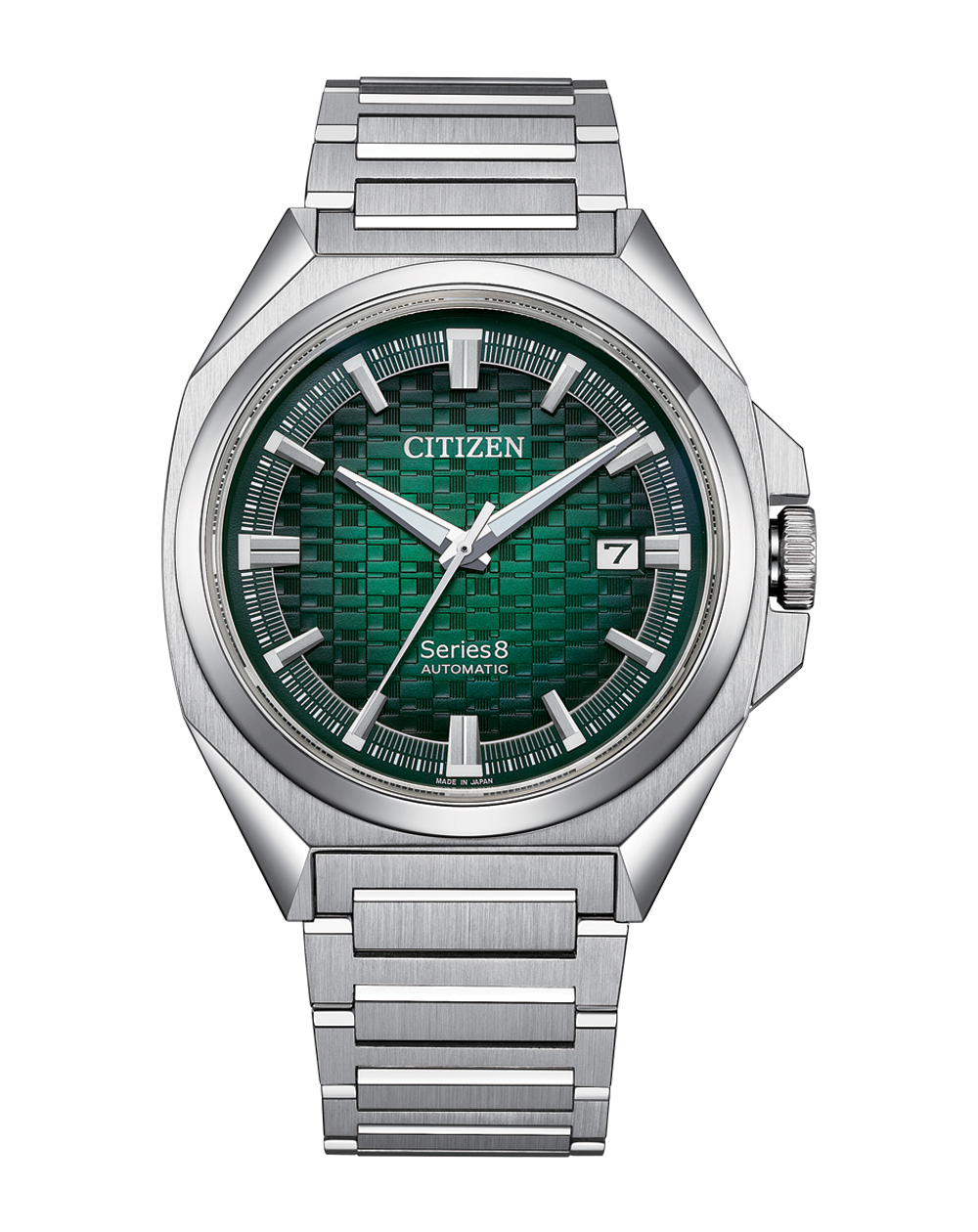 Citizen Series 8 Stainless Steel Green Dial Watch NB6050- 51W