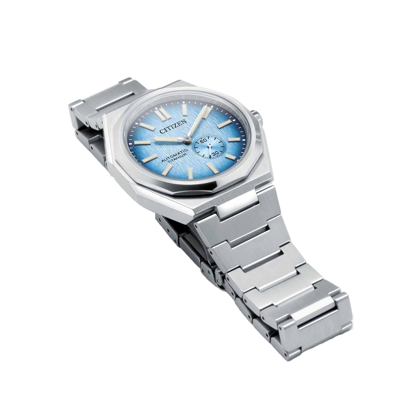 Citizen Zenshin Automatic Blue Dial Titanium Watch NK5020-58L