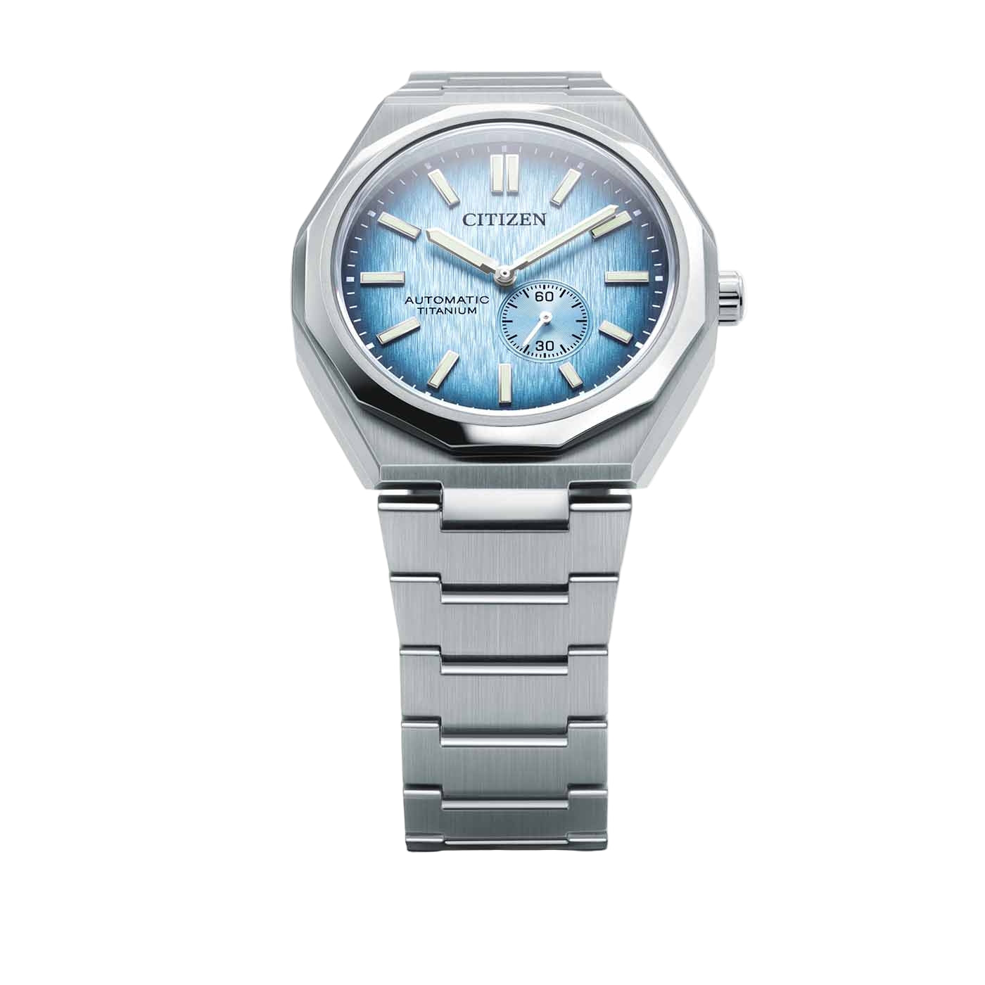Citizen Zenshin Automatic Blue Dial Titanium Watch NK5020-58L