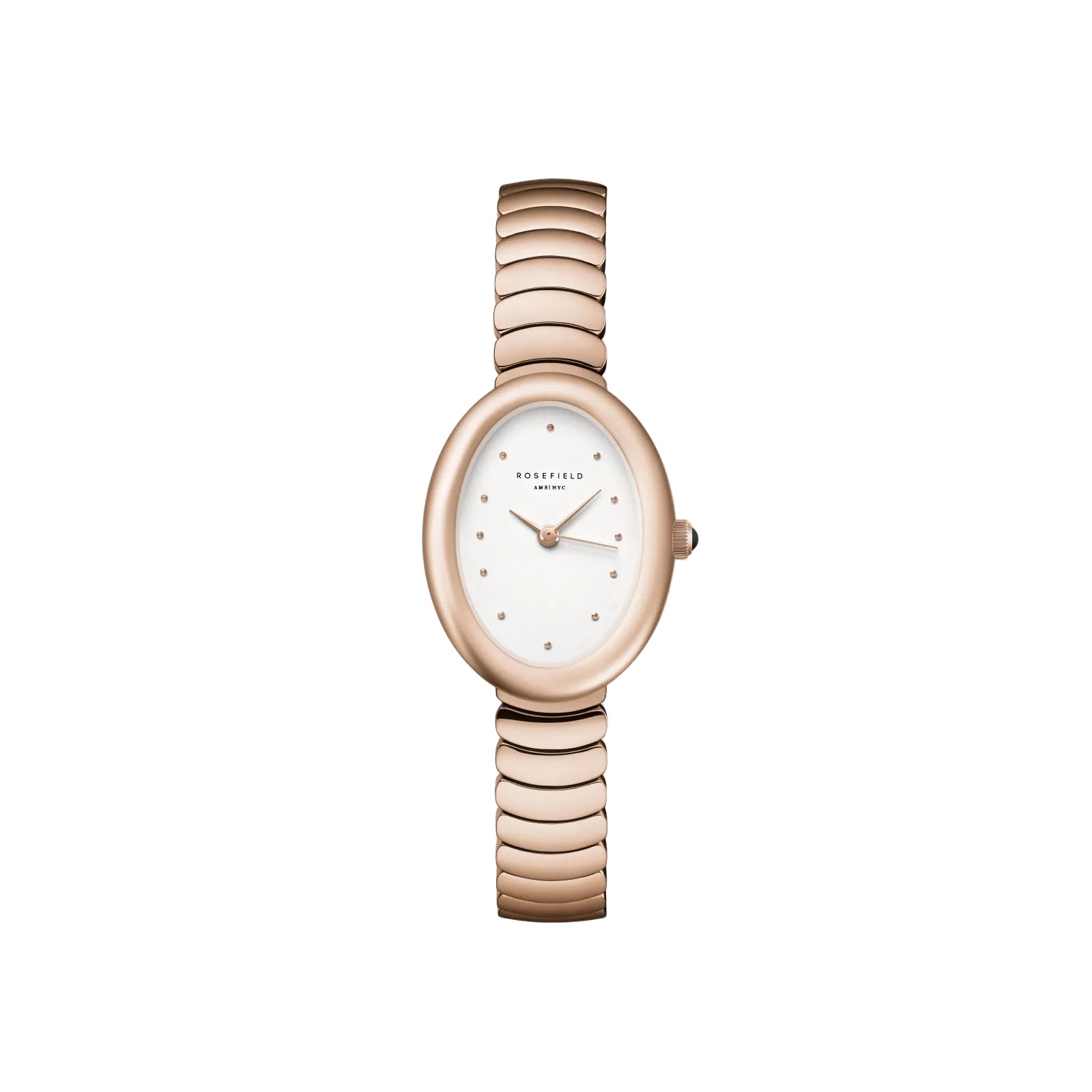 Rosefield Oval Pearl Dial Rose Gold Finish Watch OVWRSR-OV21