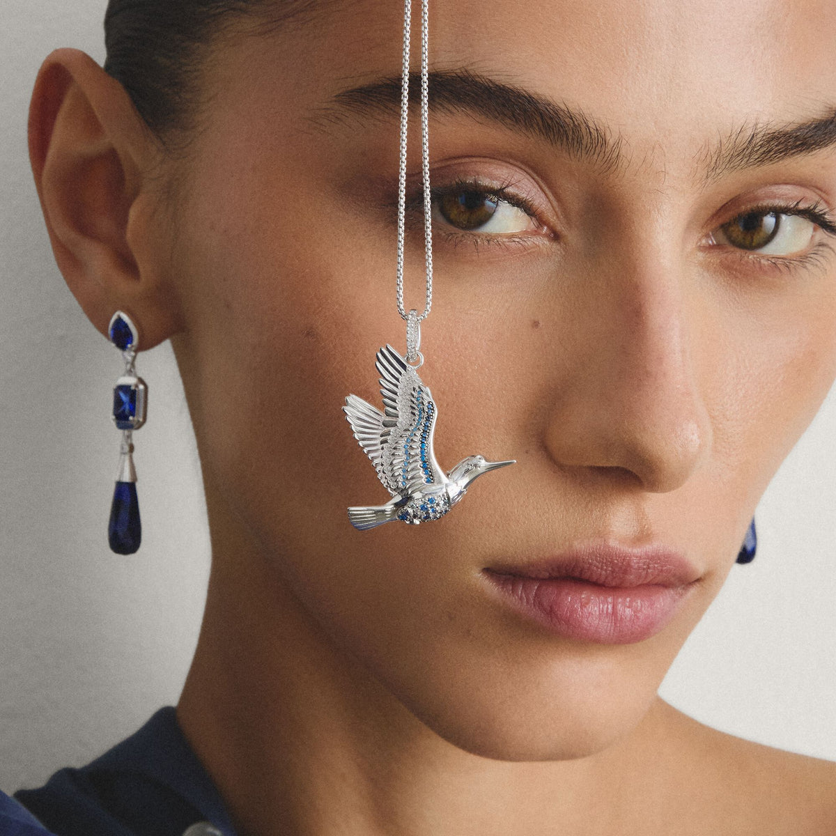 Thomas Sabo Pendant kingfisher with stones
