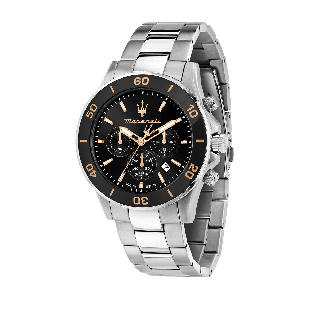 Maserati Competizione 43mm Black Dial Stainless Steel Strap Watch