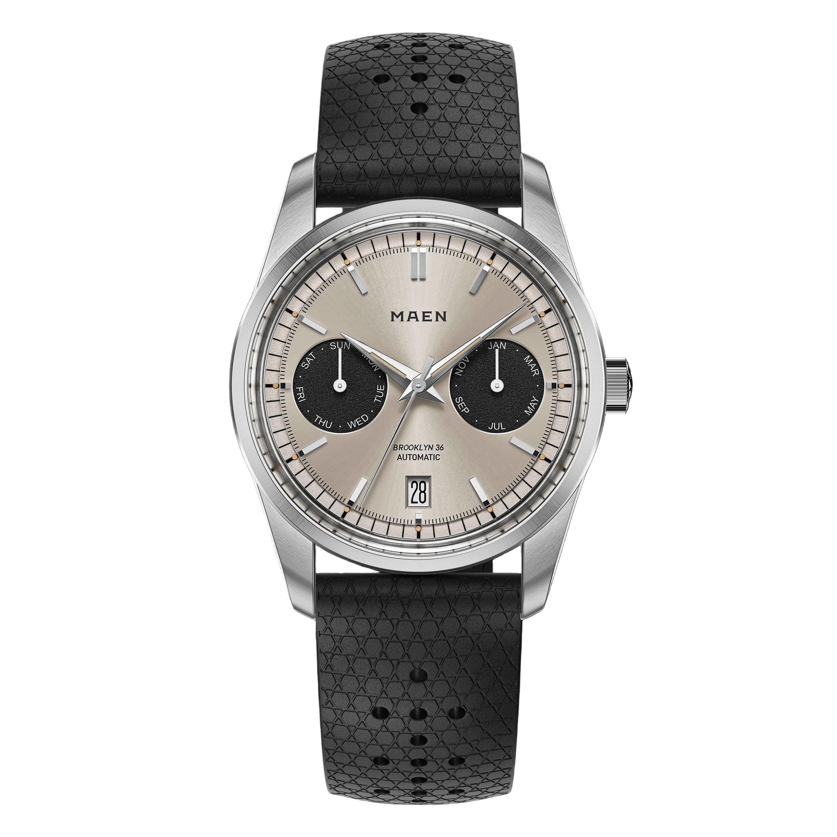MAEN M5.1.2 Brooklyn 36 Triple Calendar Automatic Watch