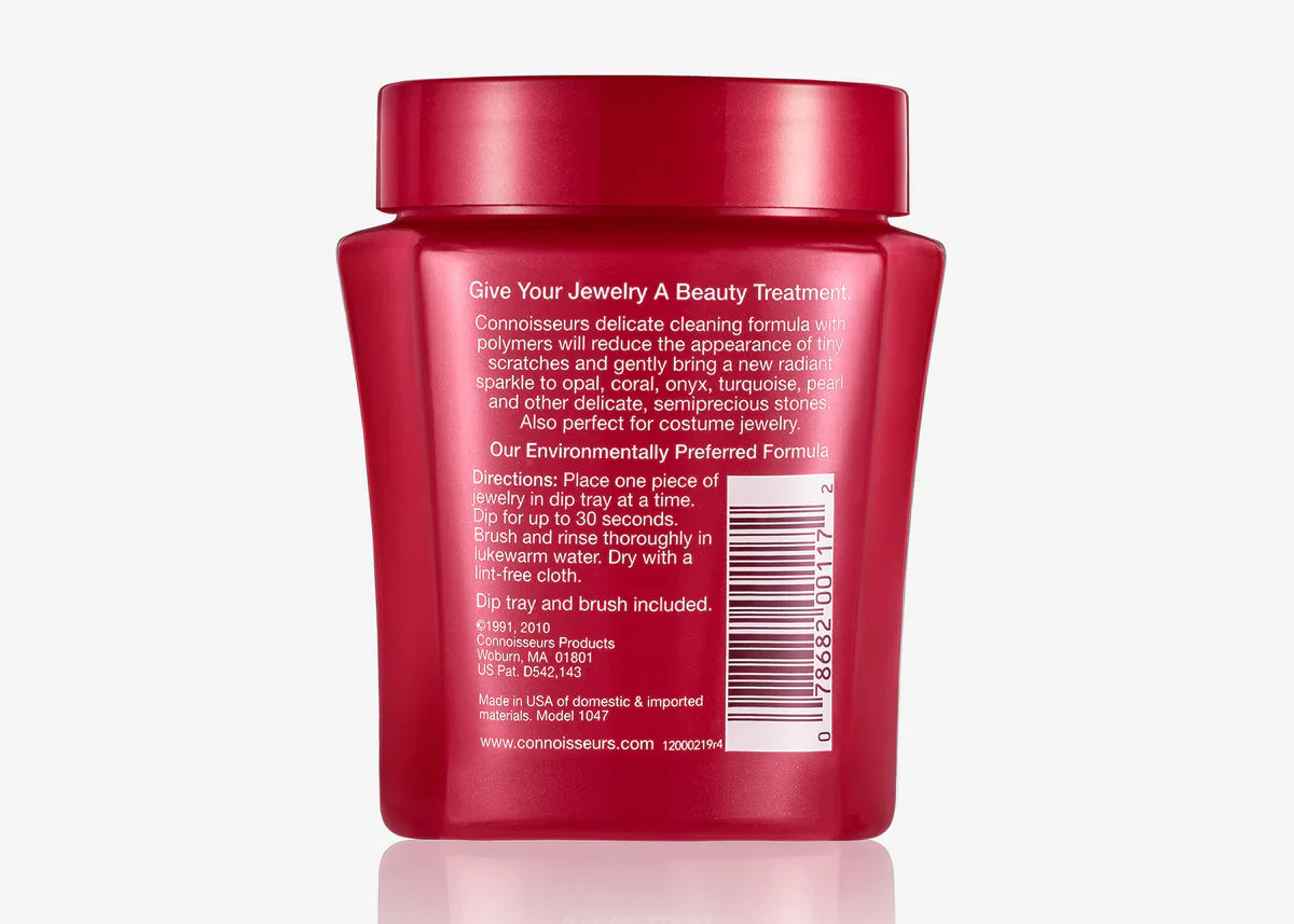 Connoisseurs Delicate Jewellery Cleaner | 250ml. Dip Tray + Brush