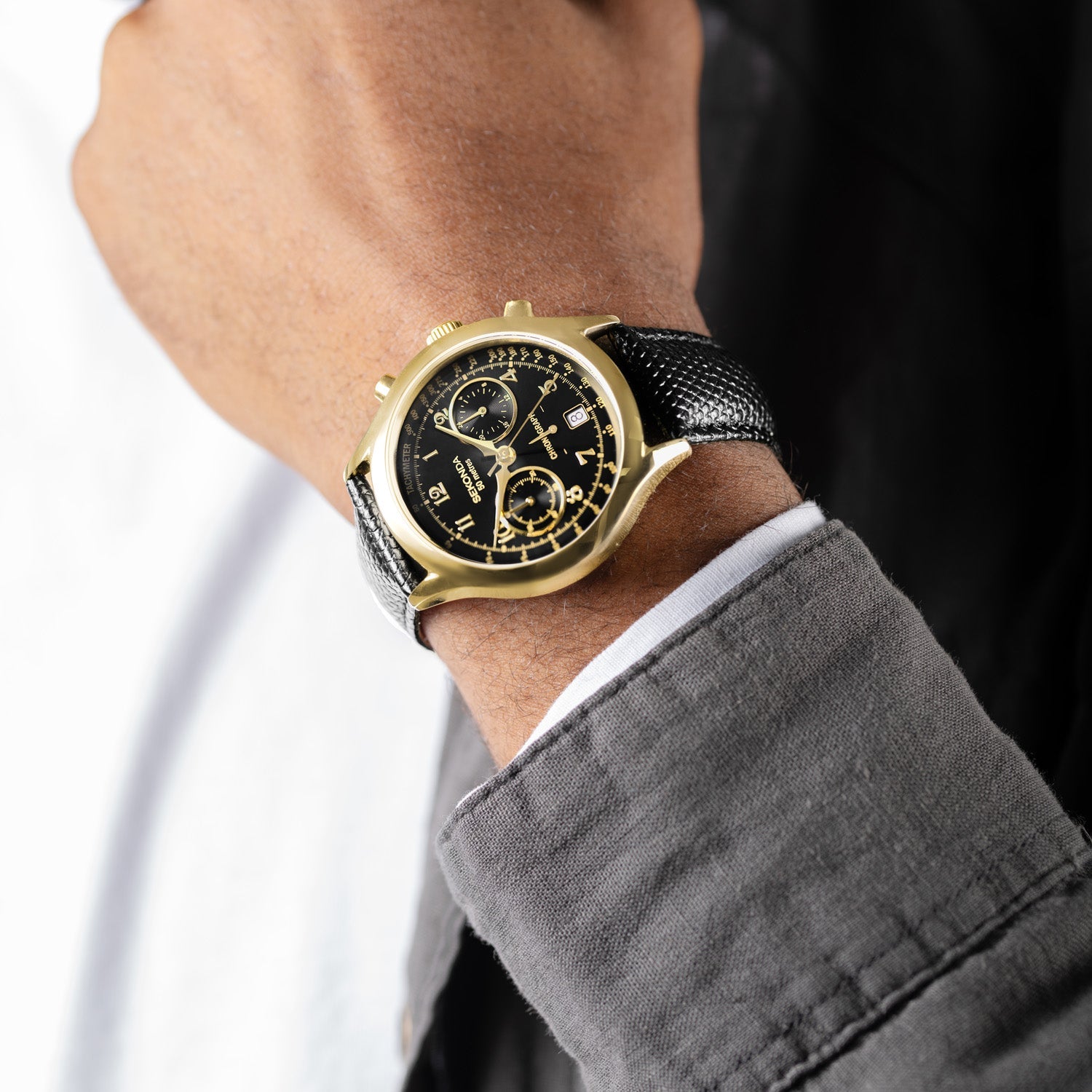 Sekonda Archer 40mm Men's Watch Durable Black Band
