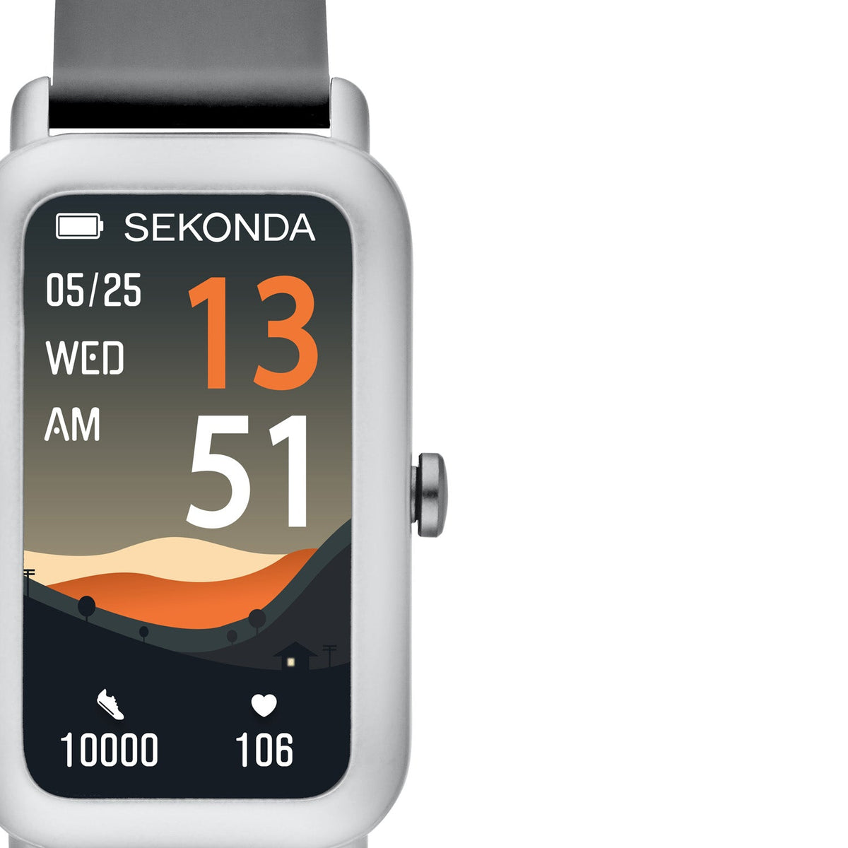 Sekonda Track X LCD Display 26mm Unisex Watch Grey SK30296