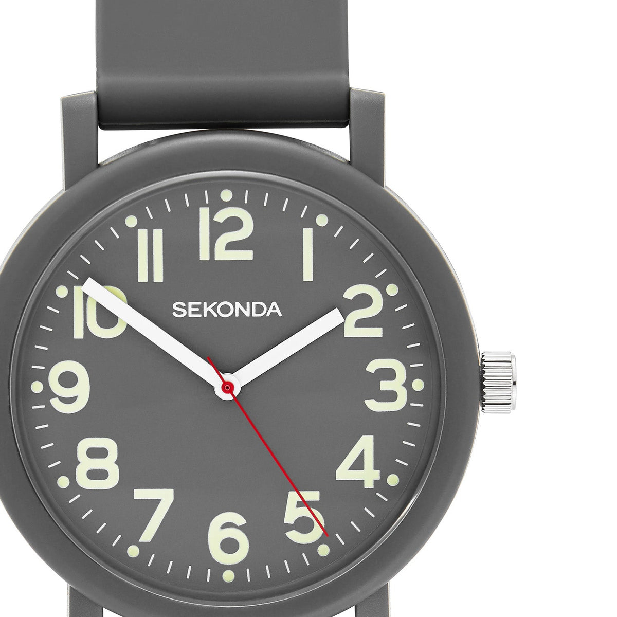 Sekonda Nova Grey Dial Grey Silicone Unisex Watch SK30361 view 5