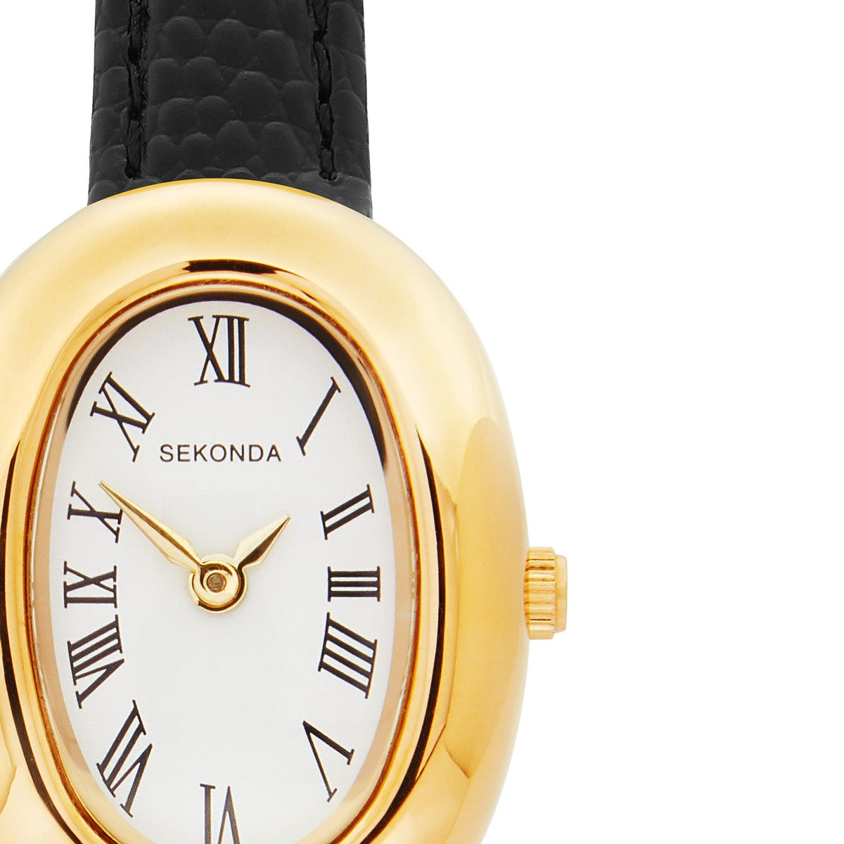 Sekonda Bellamy White Dial 23mm Womens Watch Black SK40743
