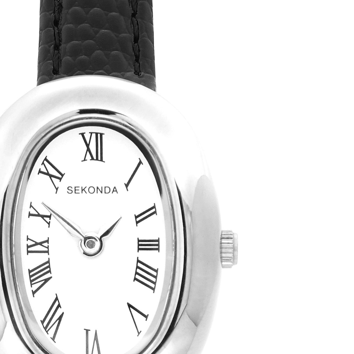 Sekonda Bellamy White Dial Black Leather Womens Watch SK40795 view 5