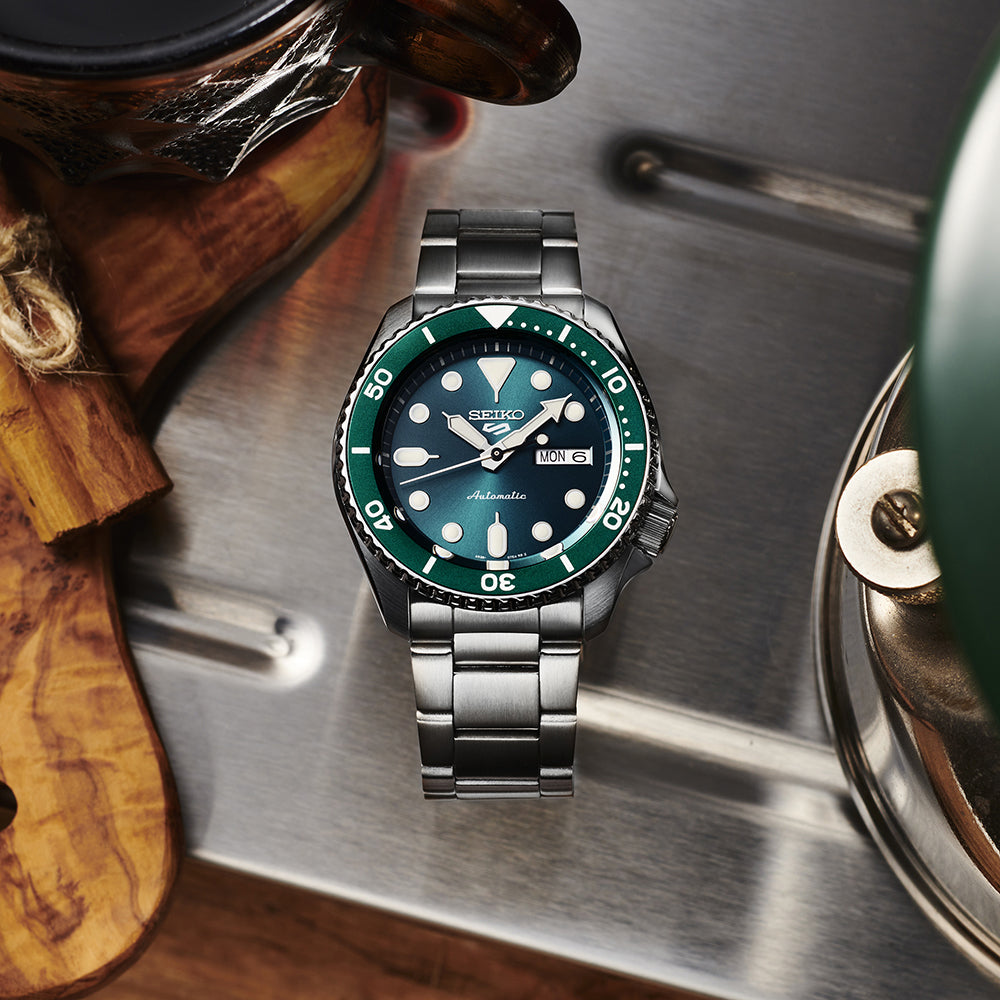 Seiko Sports Automatic Green Dial Watch SRPD61K